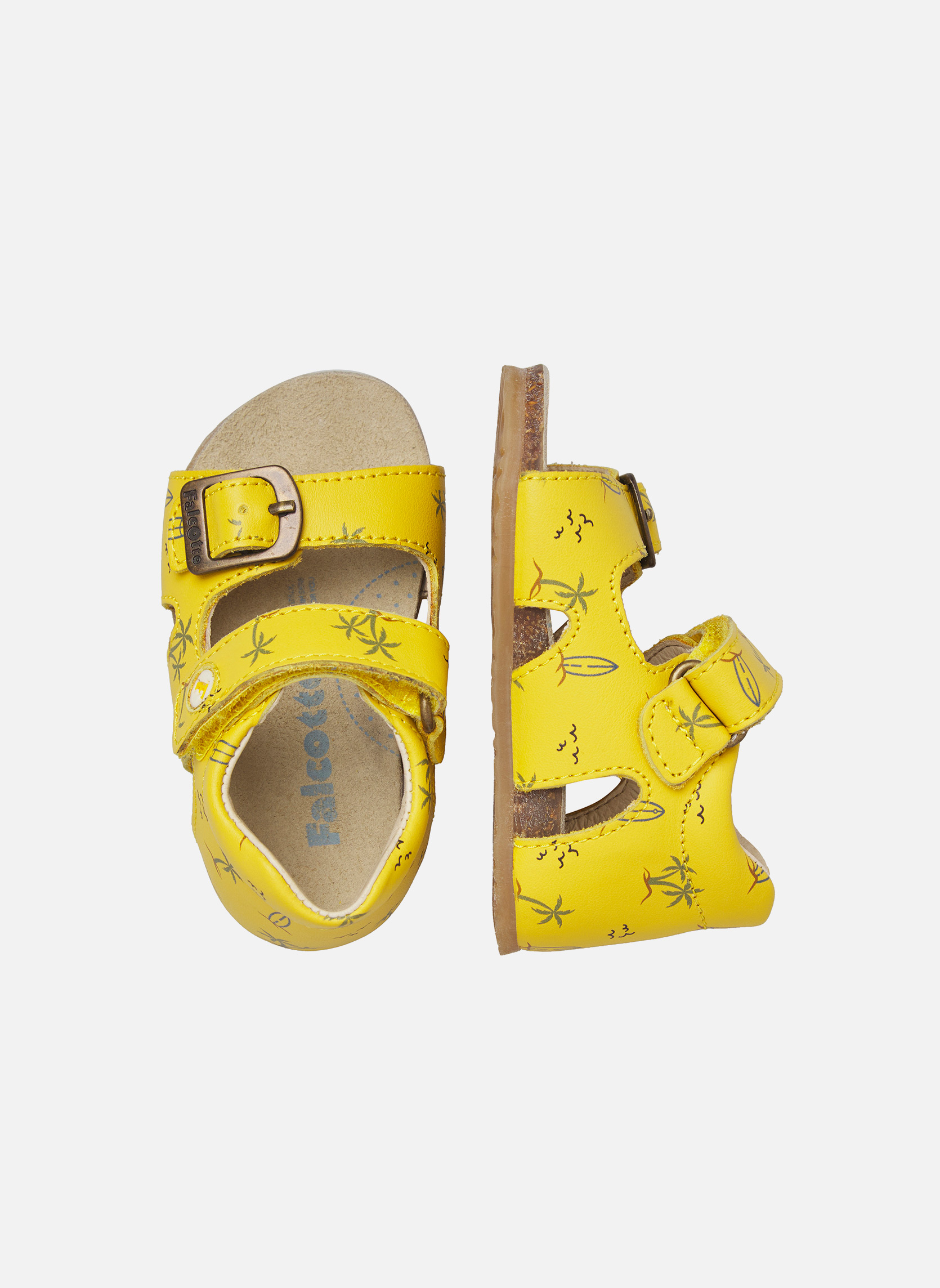 Sandales Sandales BEA Jaune- garçon jaune Falcotto Sandales Sandales BEA Jaune- garçon jaune Jaune