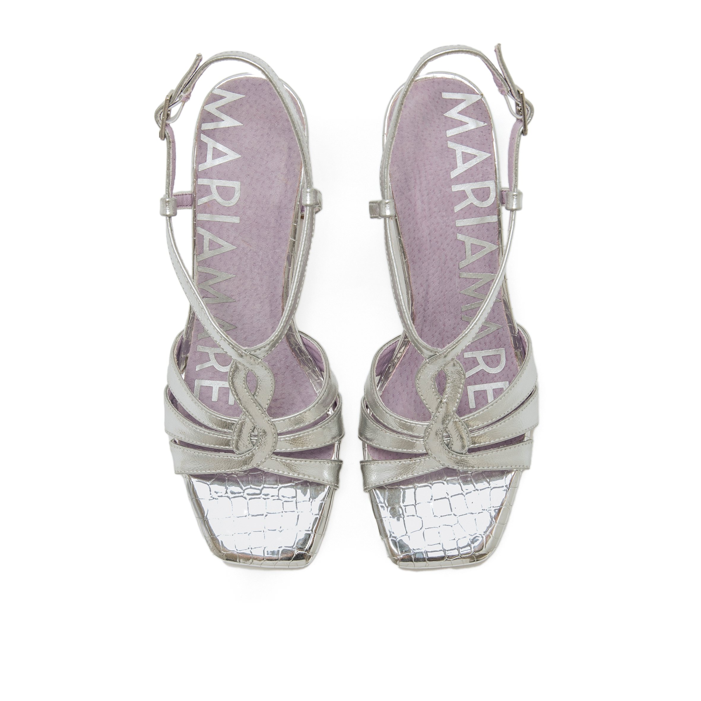 Sandales Sandales à talons Femme MARIAMARE WOODIT argent femme argent MARIAMARE Sandales Sandales à talons Femme MARIAMARE WOODIT argent femme argent Argent