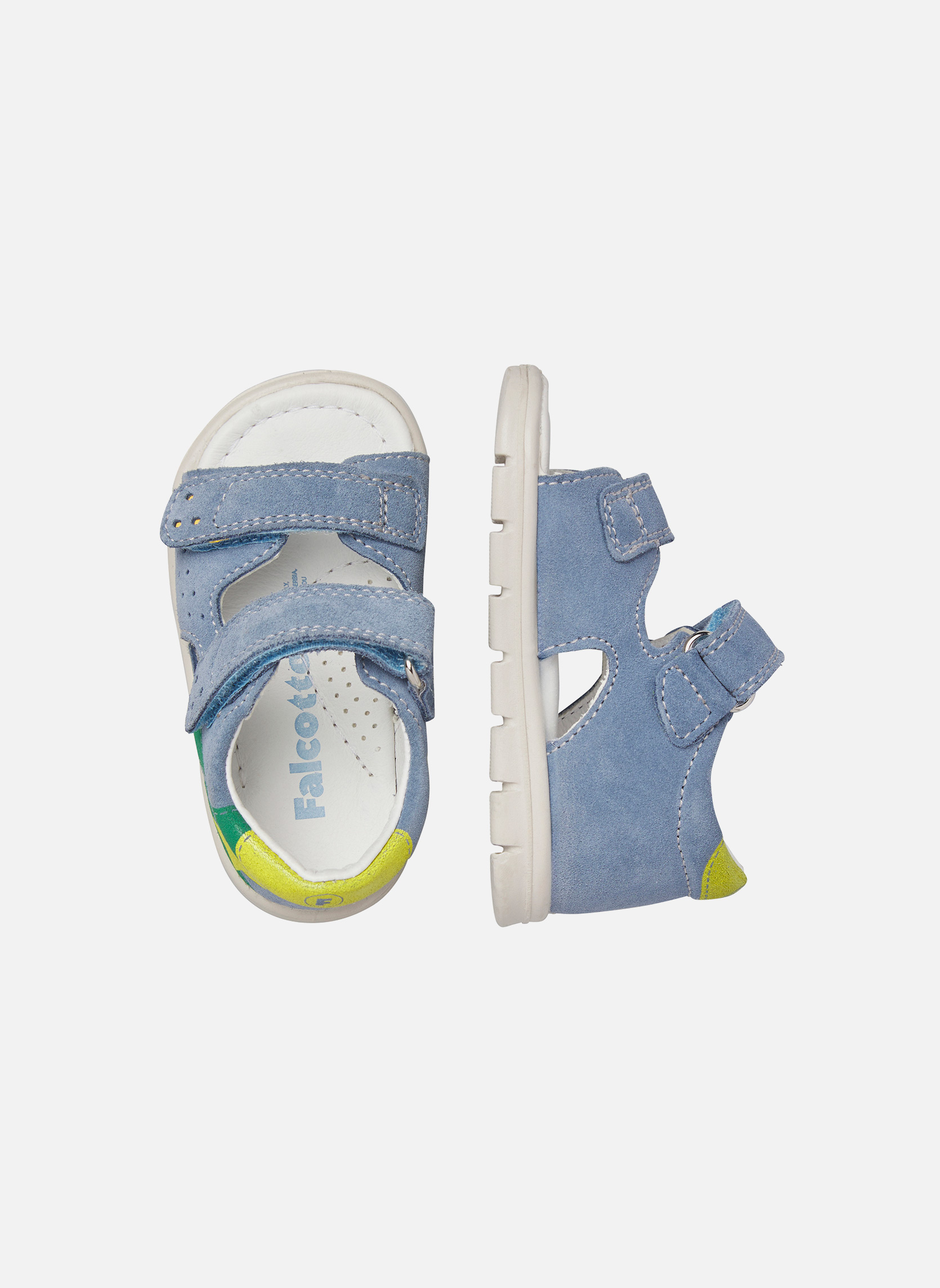 Sandales Sandales FUBBI Vert- garçon bleu Falcotto Sandales Sandales FUBBI Vert- garçon bleu Bleu clair