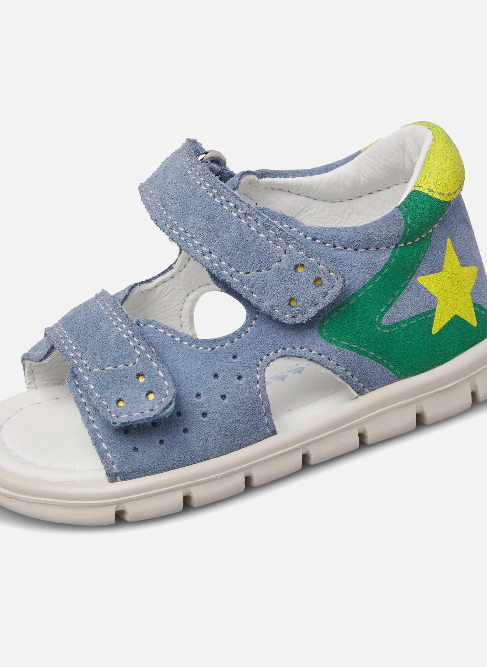 Sandales Sandales FUBBI Vert- garçon bleu Falcotto Sandales Sandales FUBBI Vert- garçon bleu Bleu clair