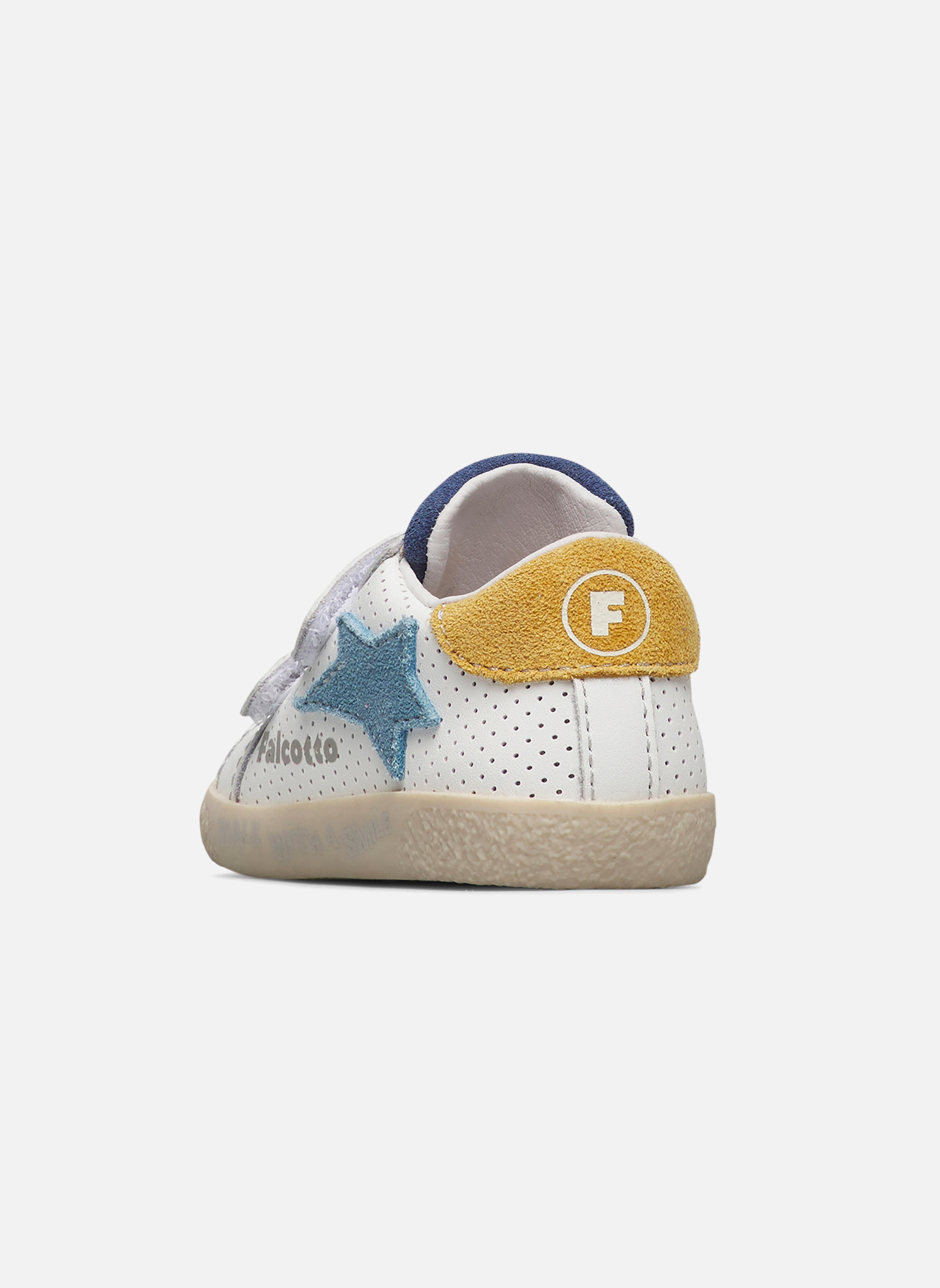 Baskets basses Sneakers ALNOITE 2 VL. Blanc-Bleu clair- garçon blanc Falcotto Baskets basses Sneakers ALNOITE 2 VL. Blanc-Bleu clair- garçon blanc Blanc