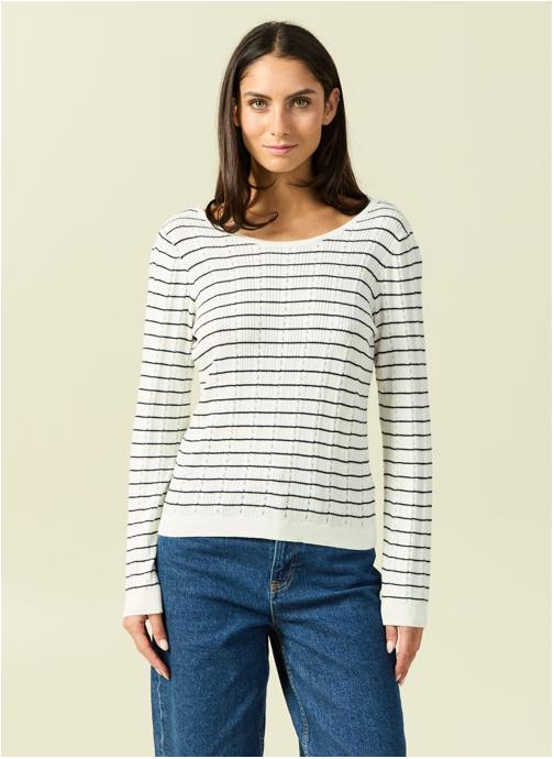 Bonobo Pulls MARIPOINTEF femme blanc