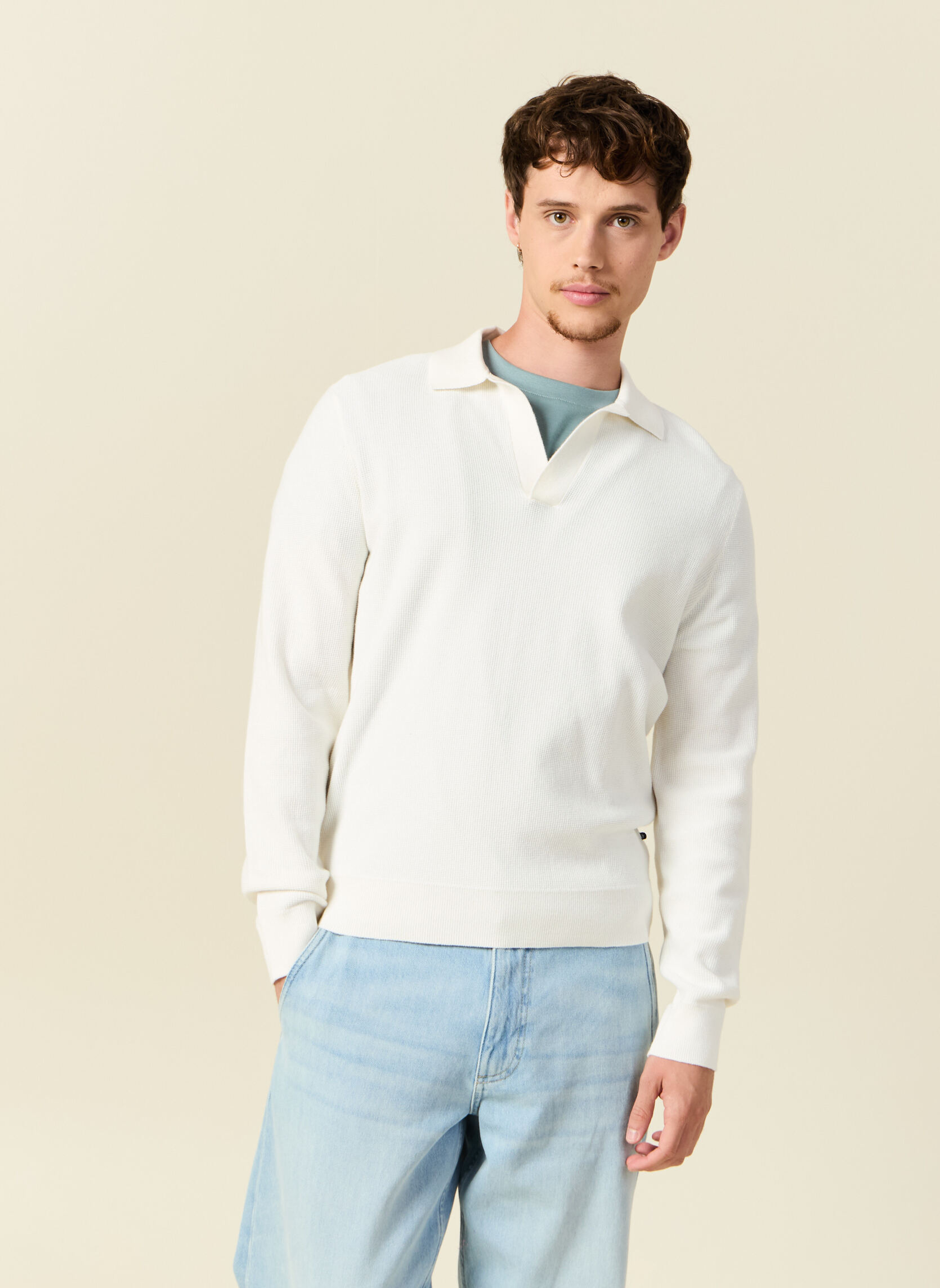 Pulls SPRINGPOLOH homme blanc Bonobo Pulls SPRINGPOLOH homme blanc Blanc
