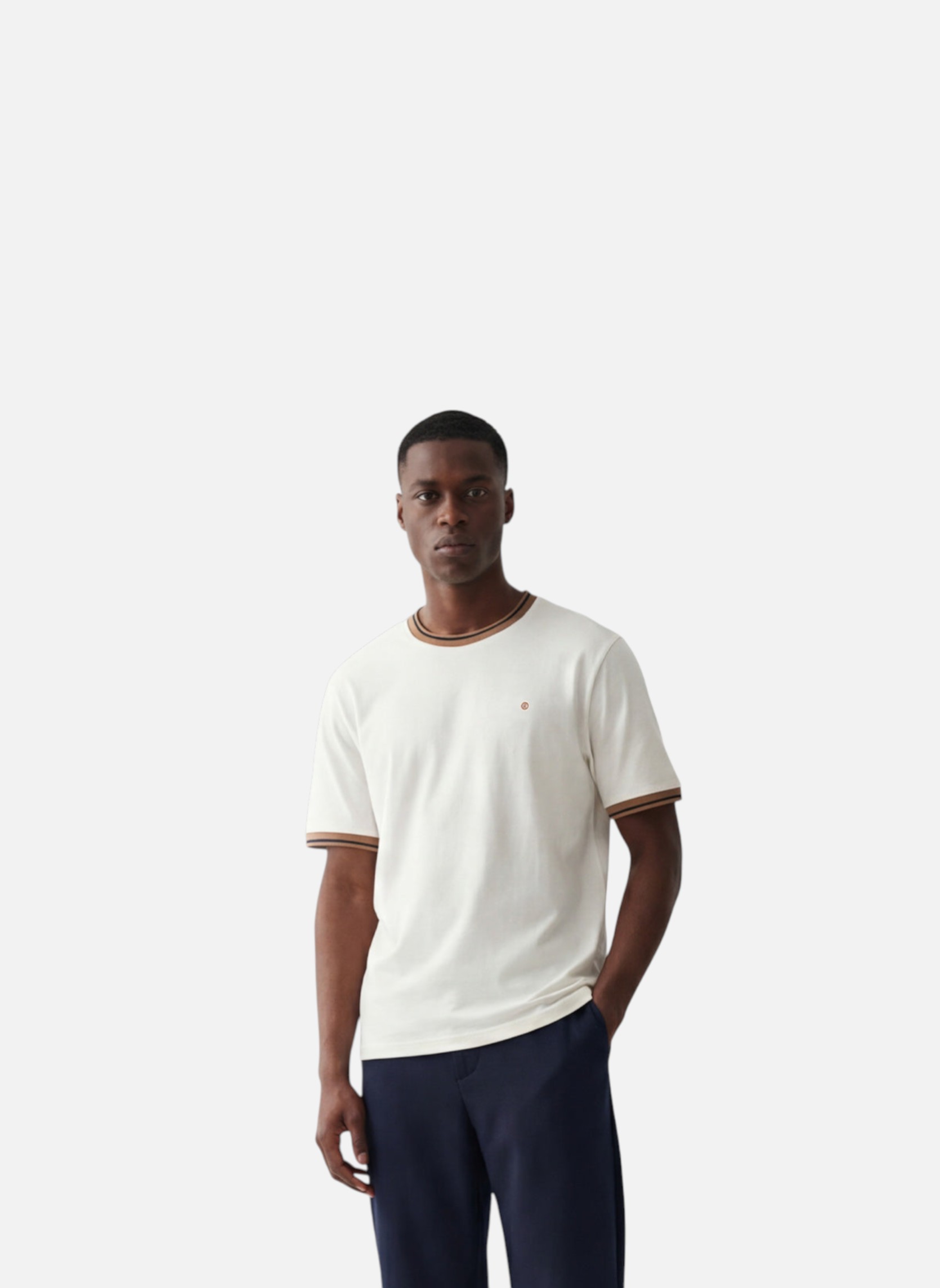 Tee-shirts T-shirt homme blanc Serge Blanco Tee-shirts T-shirt homme blanc Blanc mat