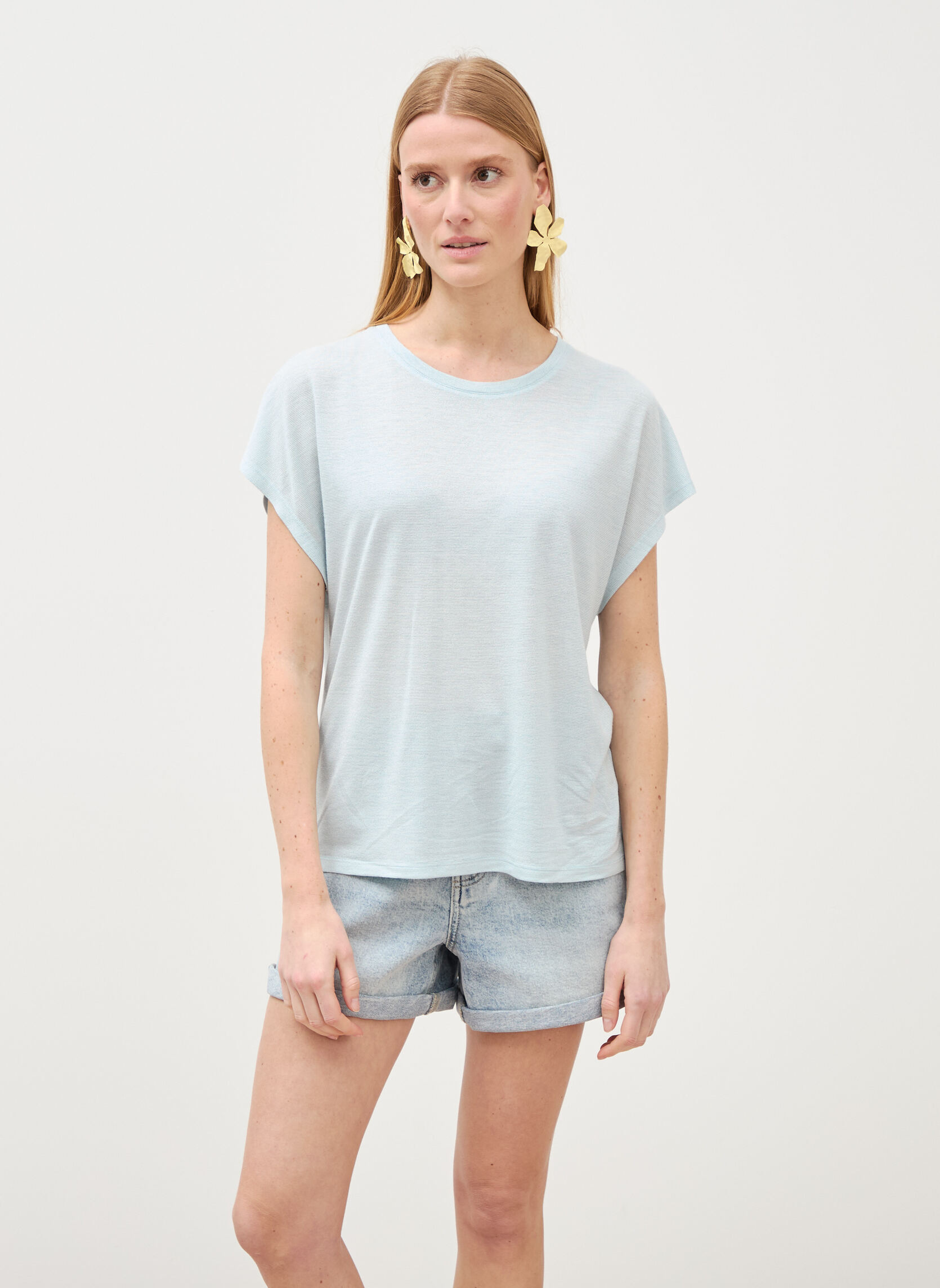 Tee-shirts SHINYCOUF femme bleu Bonobo Tee-shirts SHINYCOUF femme bleu Bleu clair