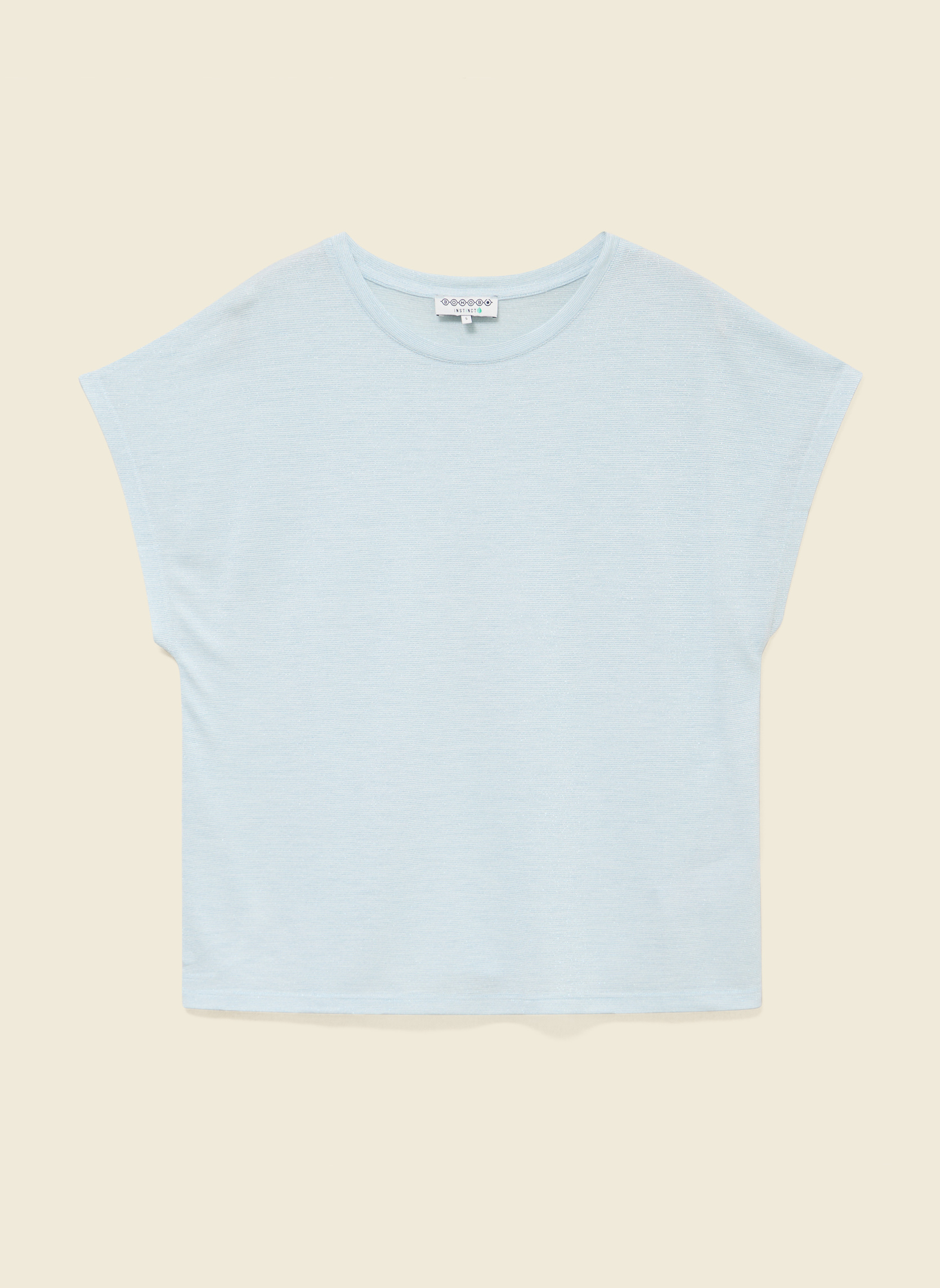 Tee-shirts SHINYCOUF femme bleu Bonobo Tee-shirts SHINYCOUF femme bleu Bleu clair