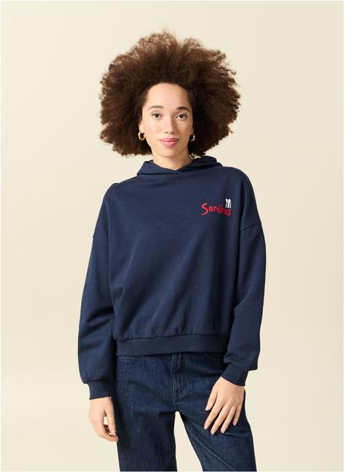 Bonobo Sweats à capuche DUCKSWEAF femme bleu