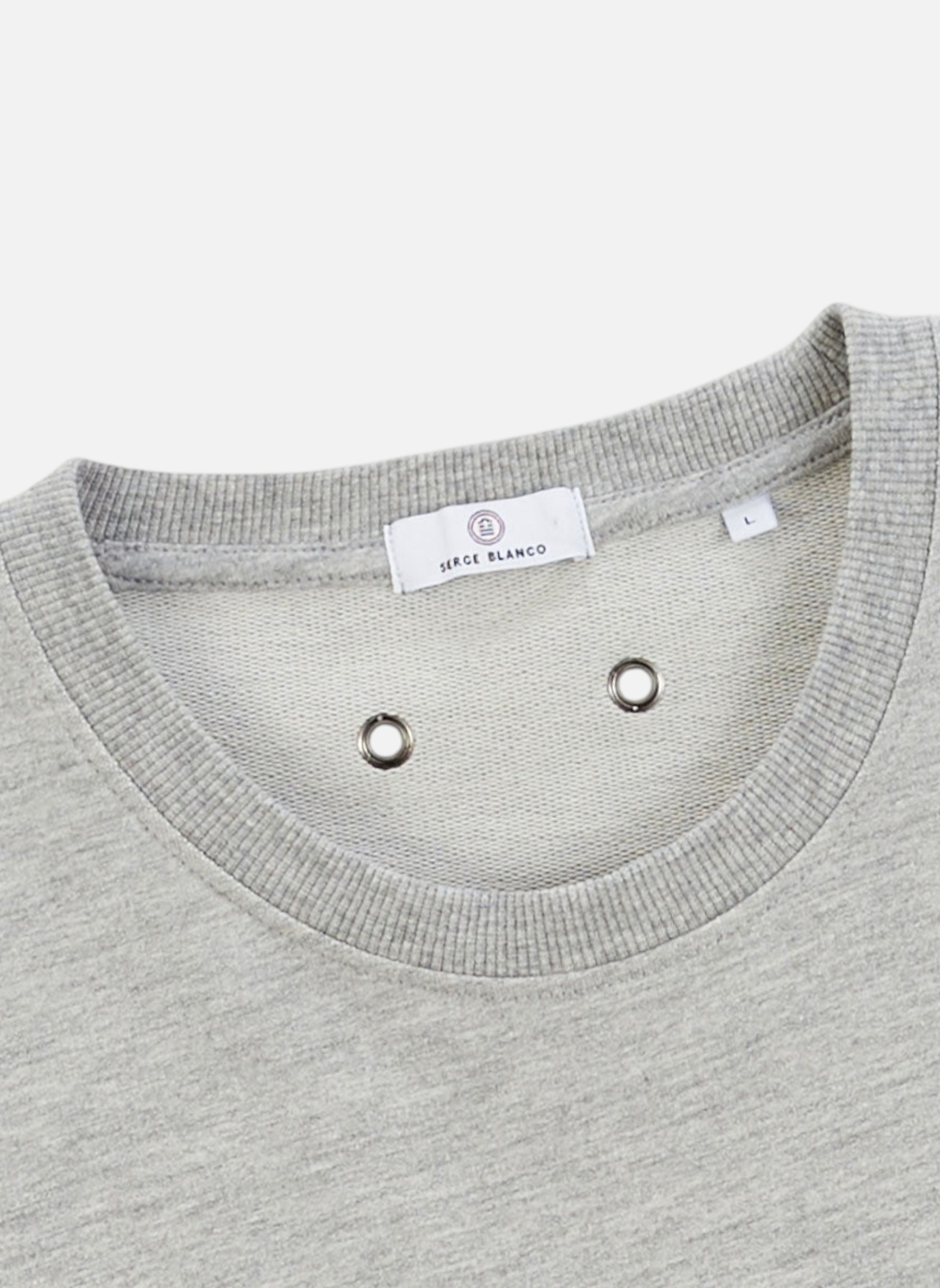 Sweats à capuche Sweat homme gris Serge Blanco Sweats à capuche Sweat homme gris Gris chiné
