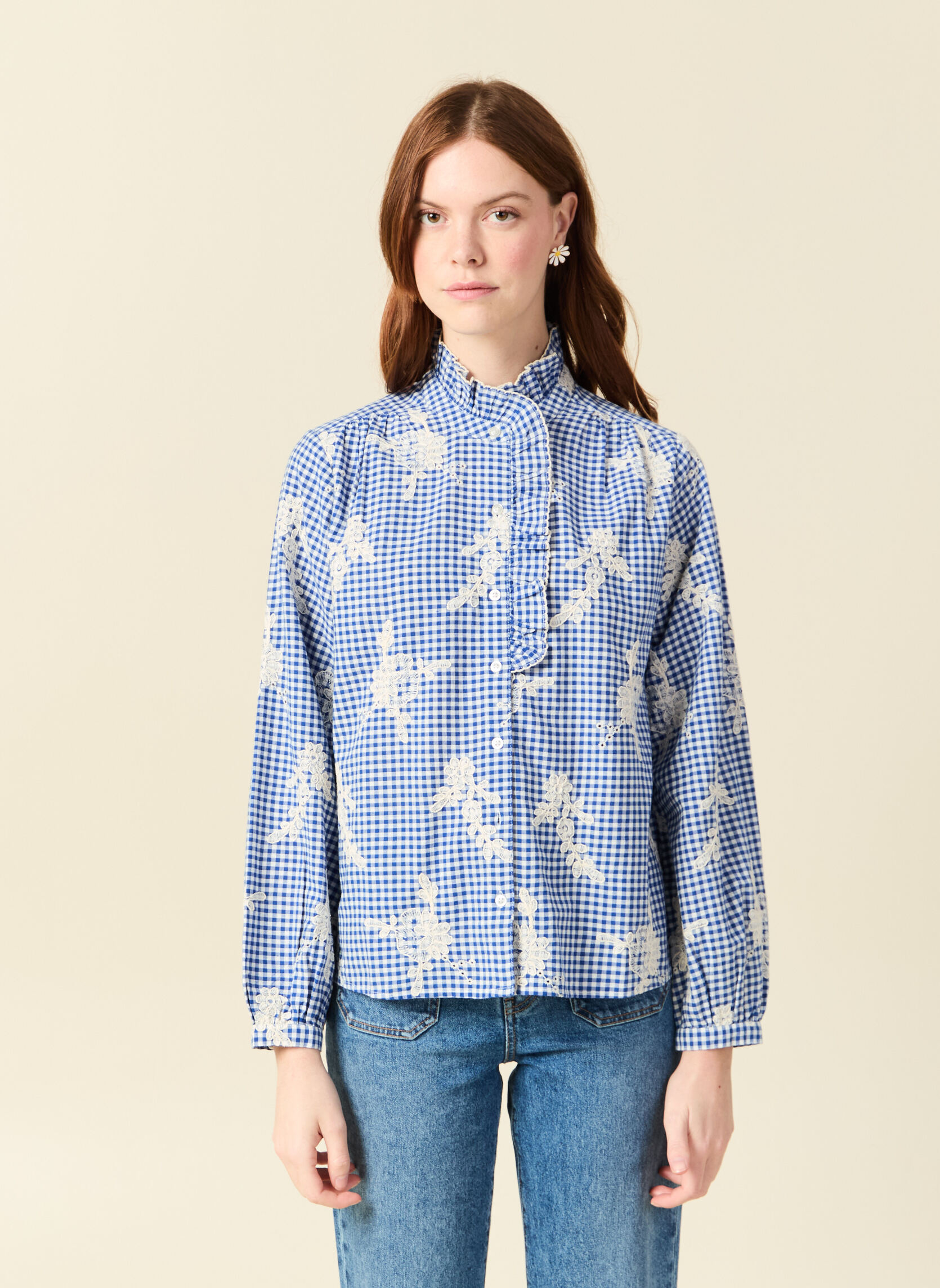 Chemises CHEMVICHYF femme bleu Bonobo Chemises CHEMVICHYF femme bleu Bleu marine