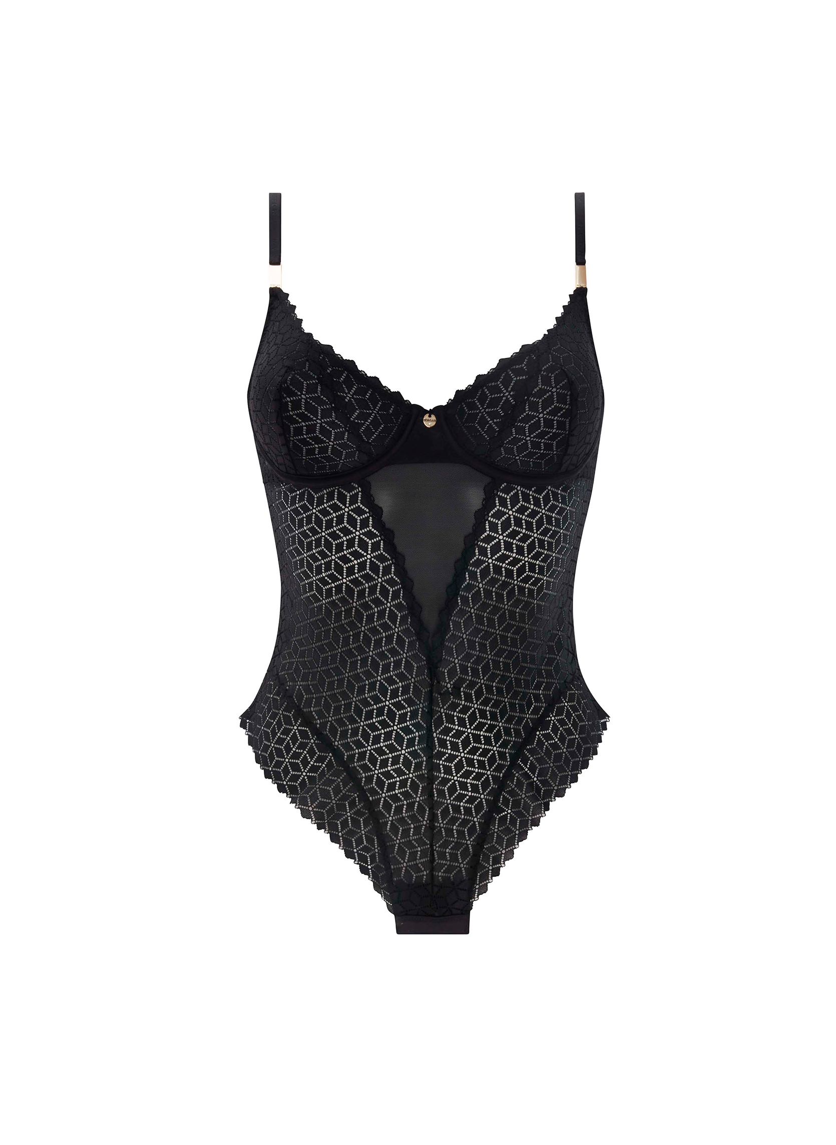 Brassières Body slip noir Carolina femme noir Morgan Brassières Body slip noir Carolina femme noir Noir