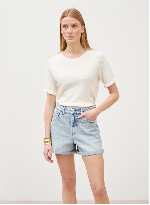Bonobo Shorts MOMDENIM#F femme bleu