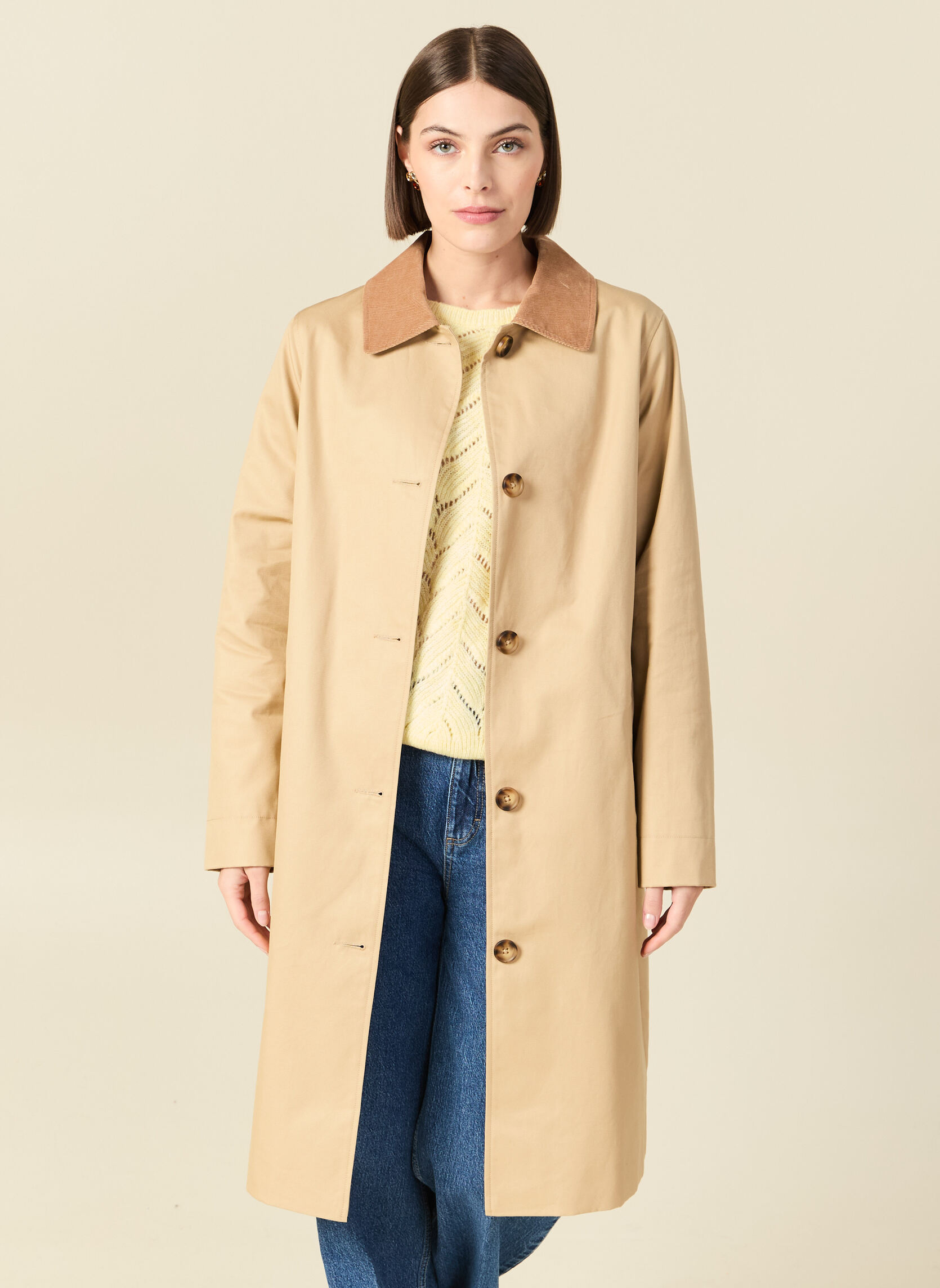 Trench-coats CITYMAC4F femme beige Bonobo Trench-coats CITYMAC4F femme beige Beige