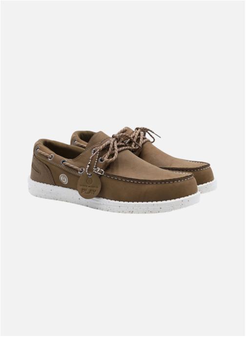 Serge Blanco Chaussures bateaux Socoa homme marron