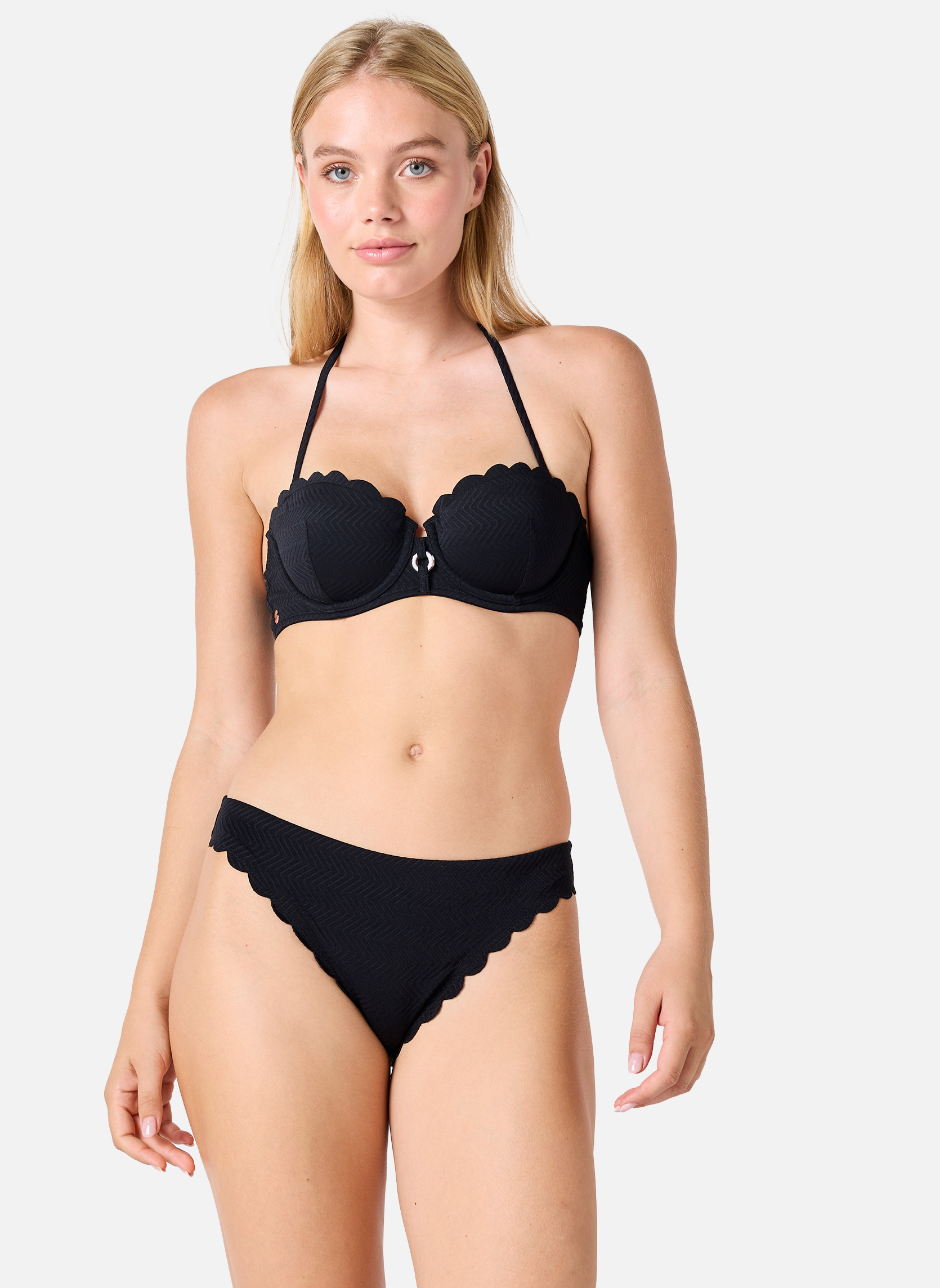 Maillots de bain Slip de bain noir Bohochic femme noir Brigitte Bardot Maillots de bain Slip de bain noir Bohochic femme noir Noir
