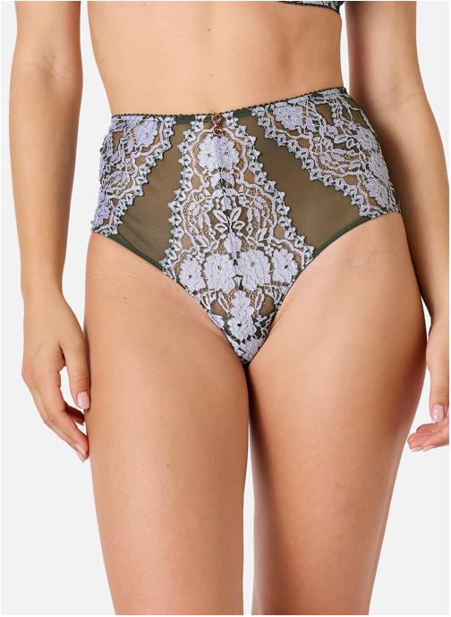 Brigitte Bardot Culottes Tanga taille haute kaki Mystique femme vert