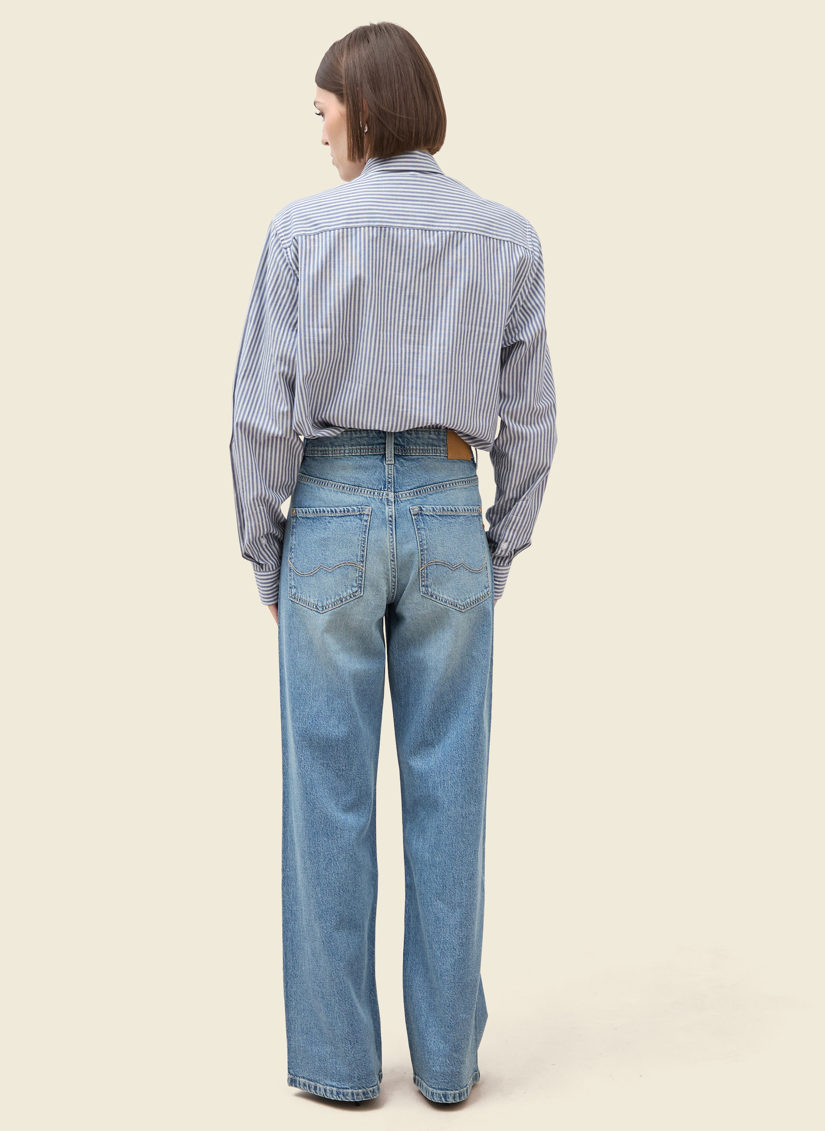 Jeans droit LISBOA-RELAX femme bleu Bonobo Jeans droit LISBOA-RELAX femme bleu Bleu