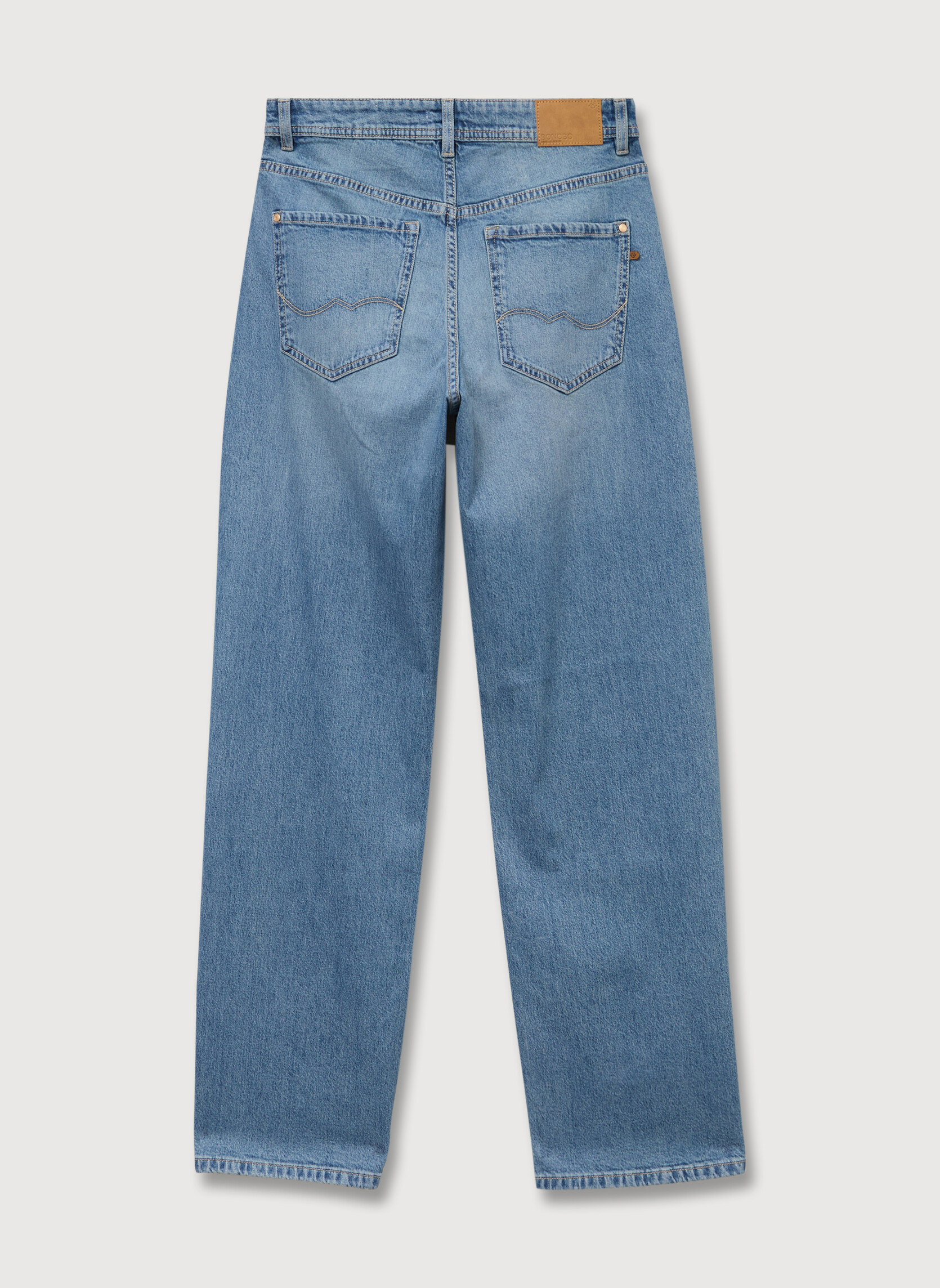 Jeans droit LISBOA-RELAX femme bleu Bonobo Jeans droit LISBOA-RELAX femme bleu Bleu