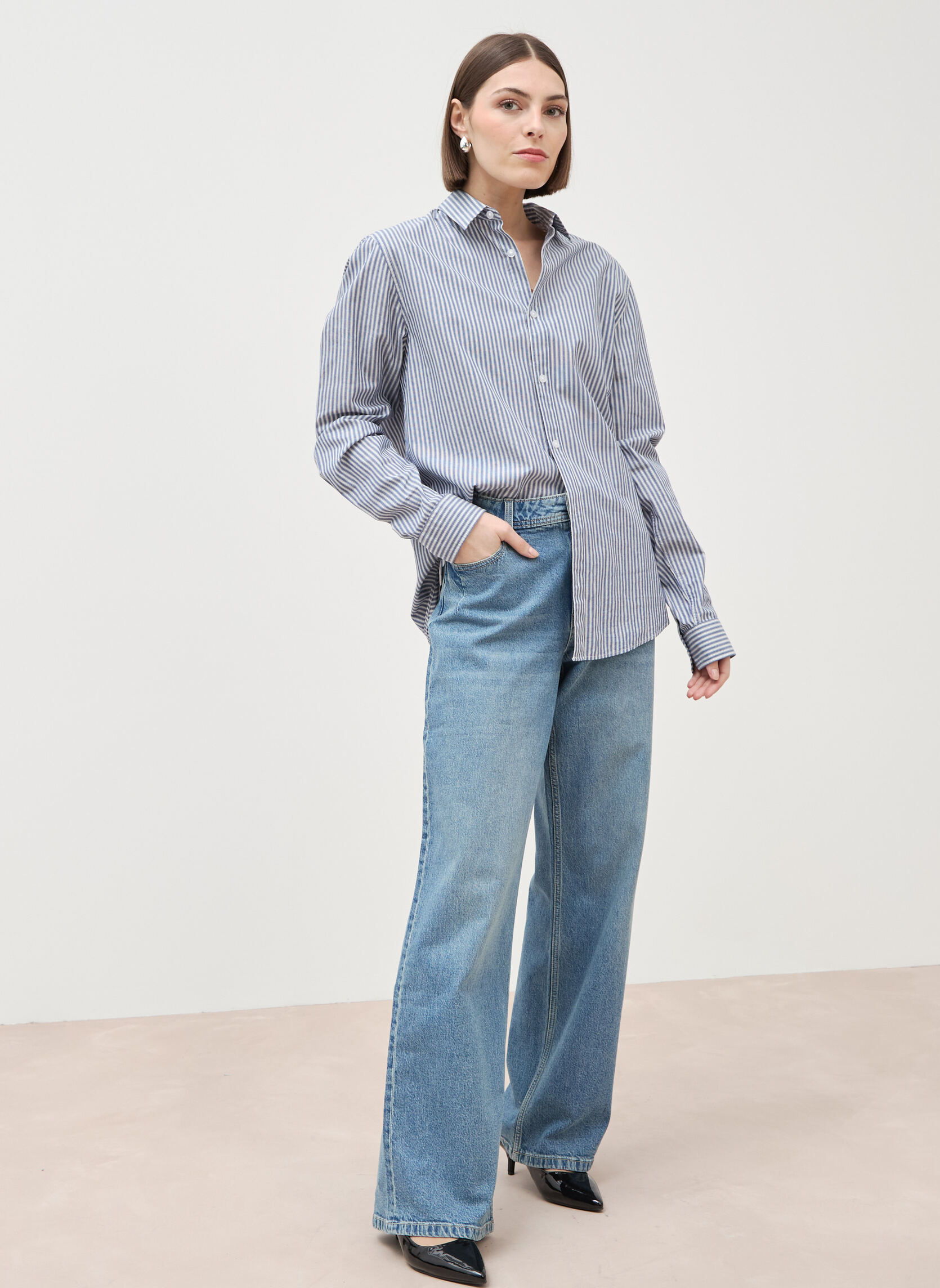 Jeans droit LISBOA-RELAX femme bleu Bonobo Jeans droit LISBOA-RELAX femme bleu Bleu