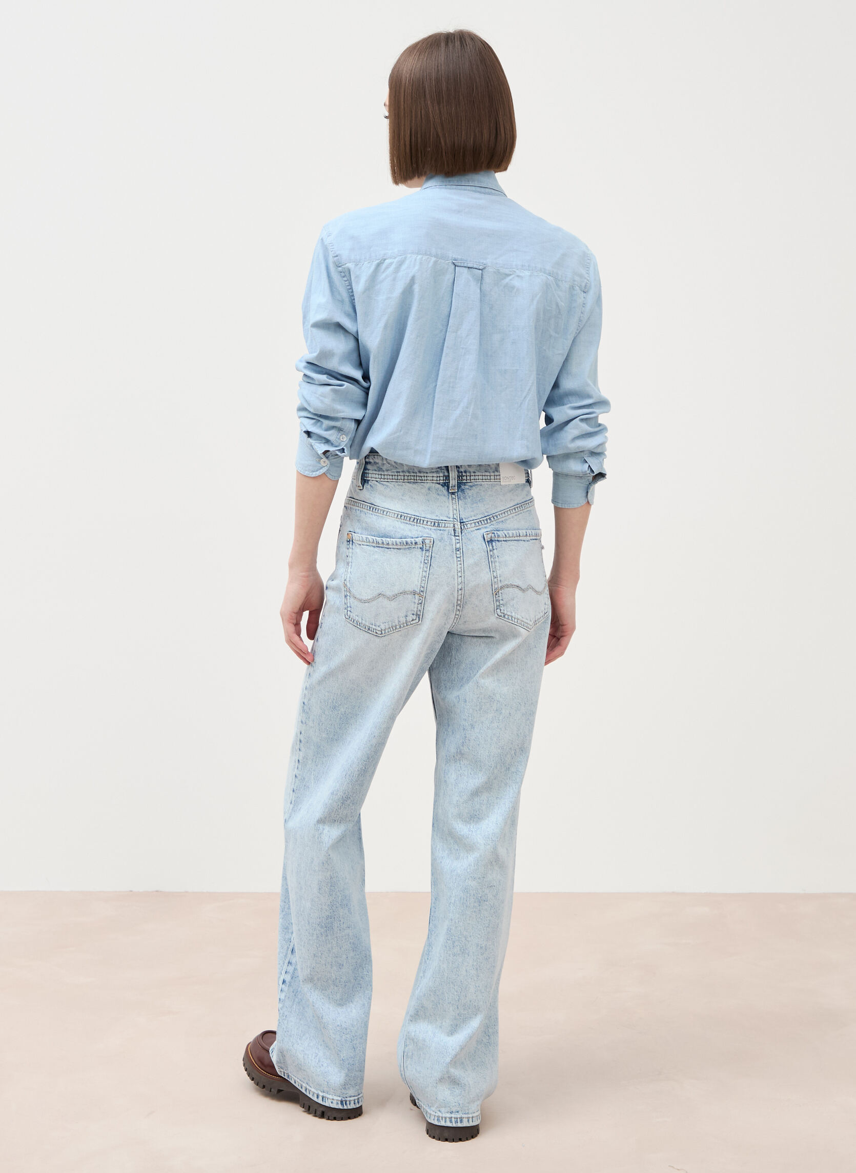 Jeans droit LISBOA-RELAX femme bleu Bonobo Jeans droit LISBOA-RELAX femme bleu Bleu clair