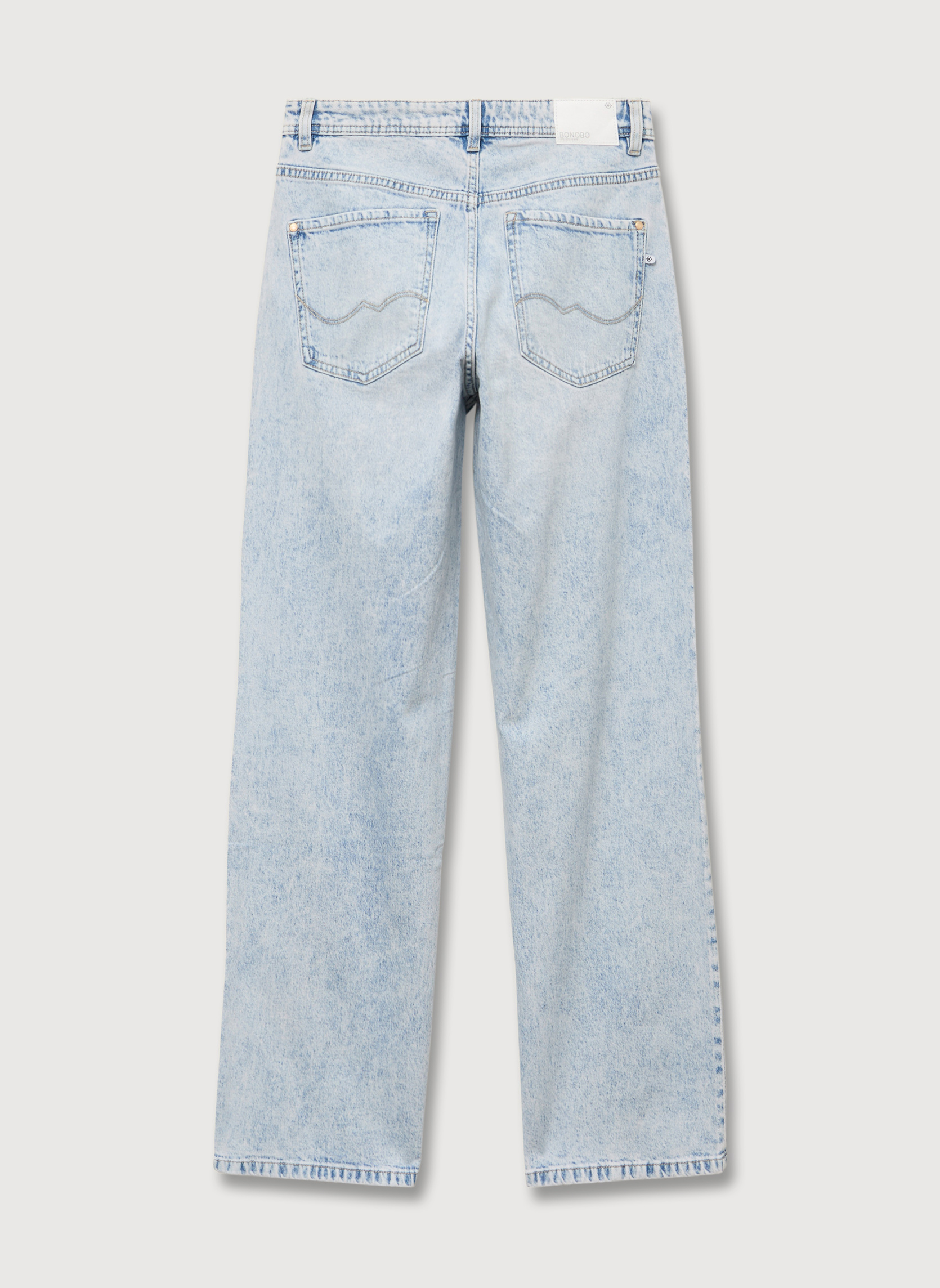 Jeans droit LISBOA-RELAX femme bleu Bonobo Jeans droit LISBOA-RELAX femme bleu Bleu clair
