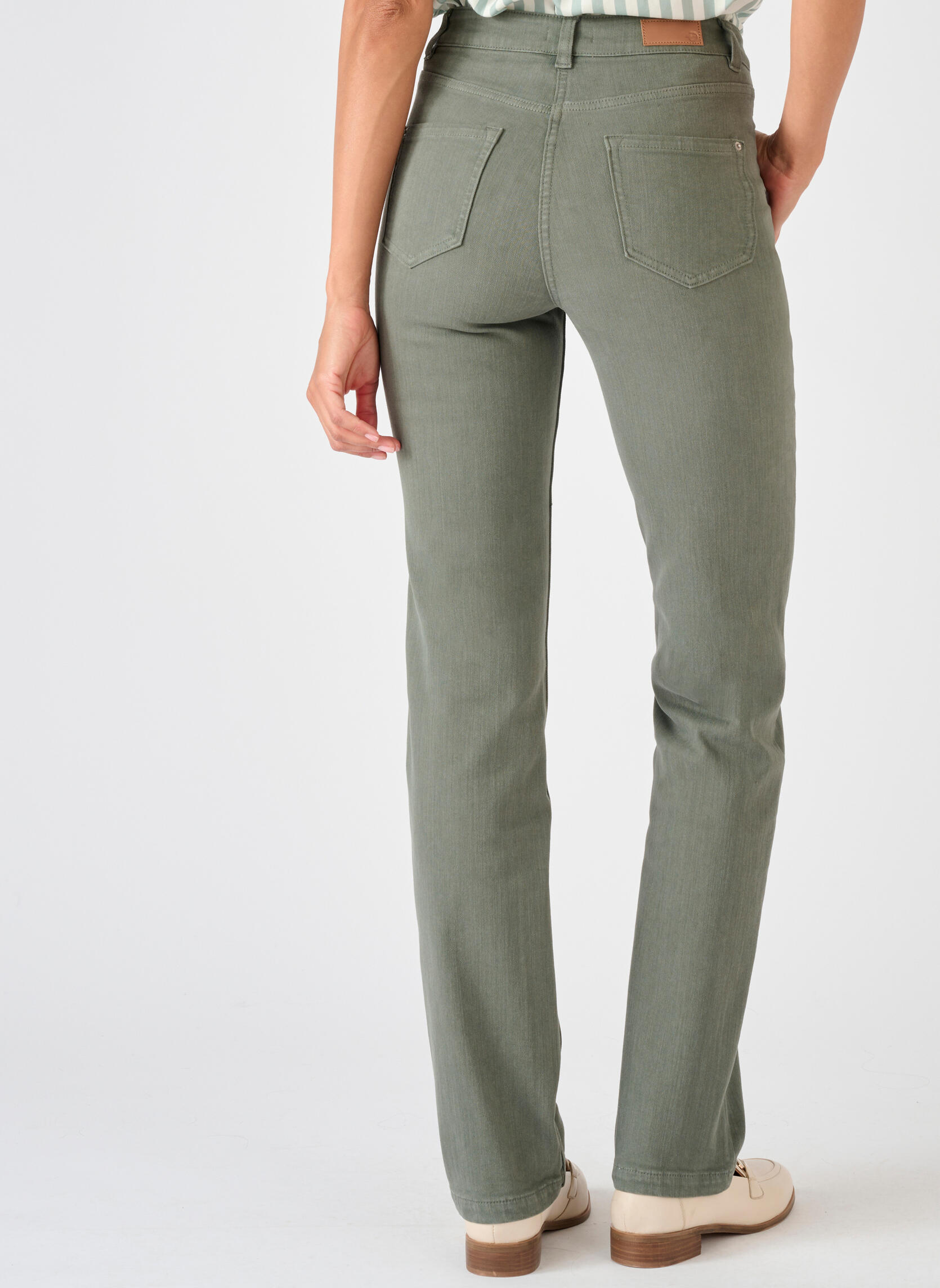 Jeans droit 84360 femme vert Damart Jeans droit 84360 femme vert Vert pastel