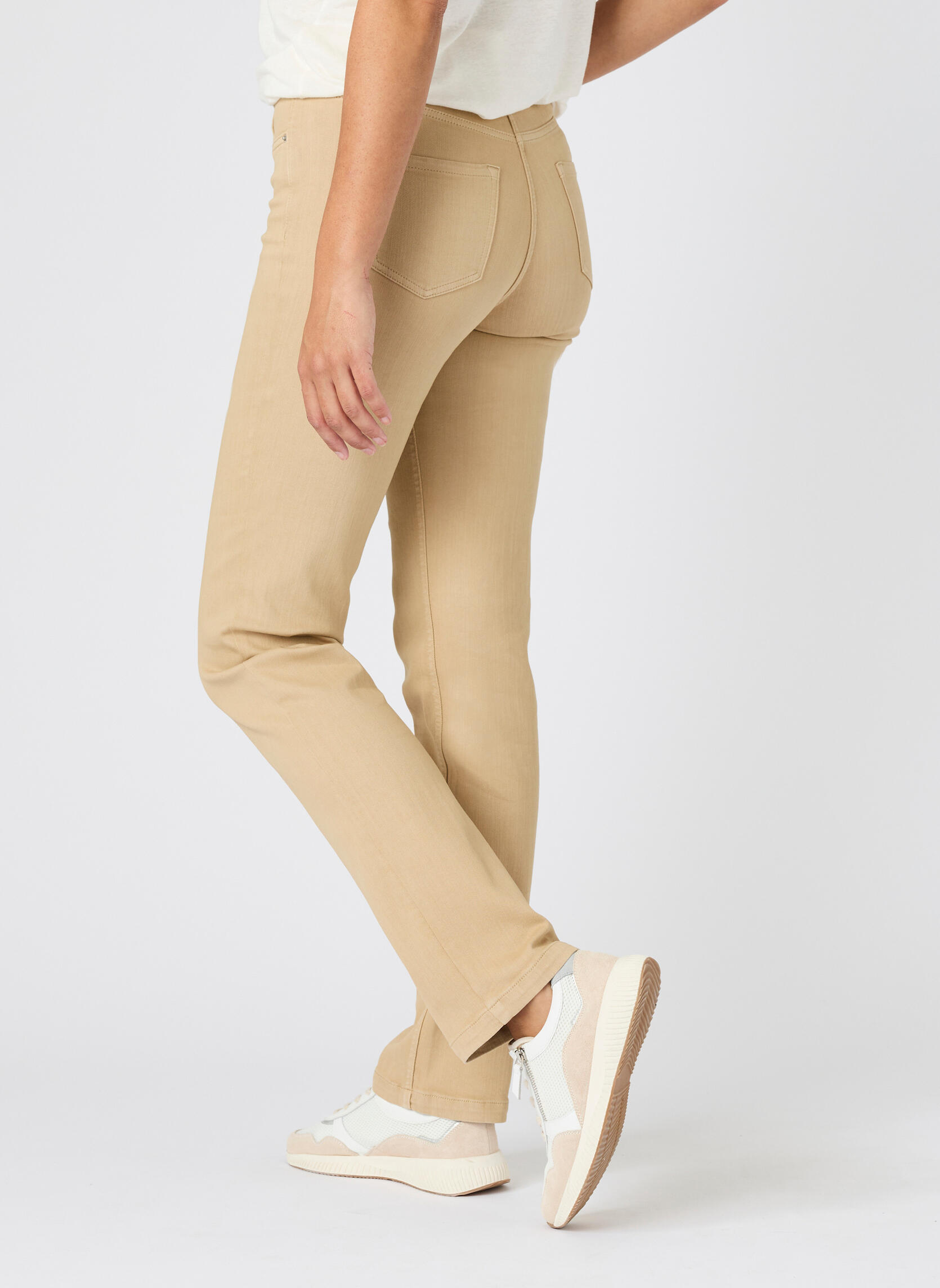 Jeans droit 84360 femme beige Damart Jeans droit 84360 femme beige Sable
