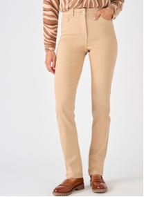Jeans droit 84362 femme beige