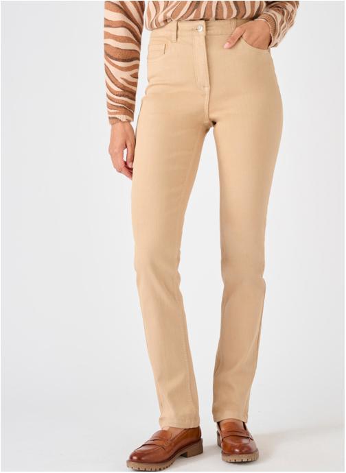 Damart Jeans droit 84362 femme beige