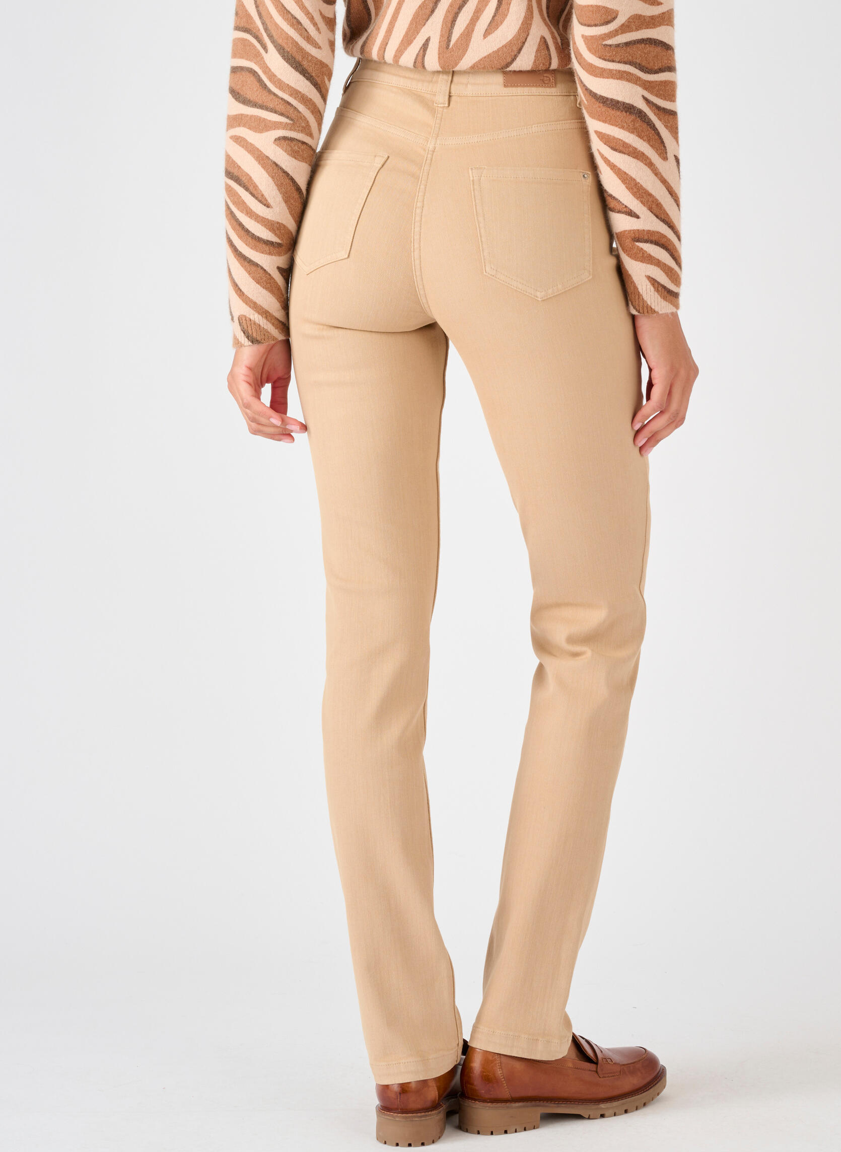Jeans droit 84362 femme beige Damart Jeans droit 84362 femme beige Beige