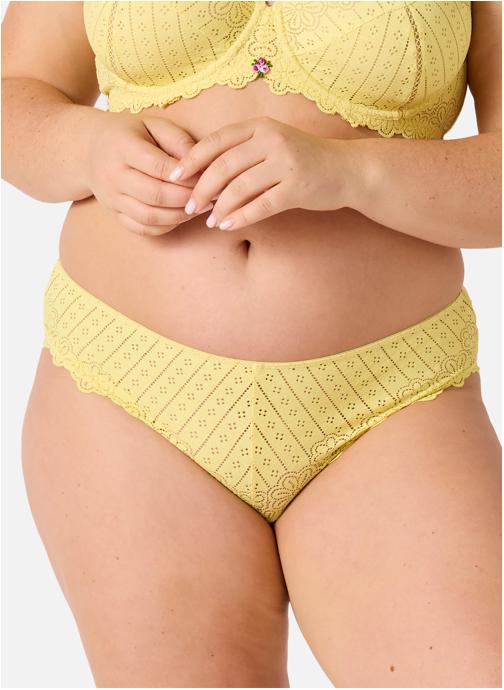 Brigitte Bardot Culottes Slip jaune Poétesse femme jaune