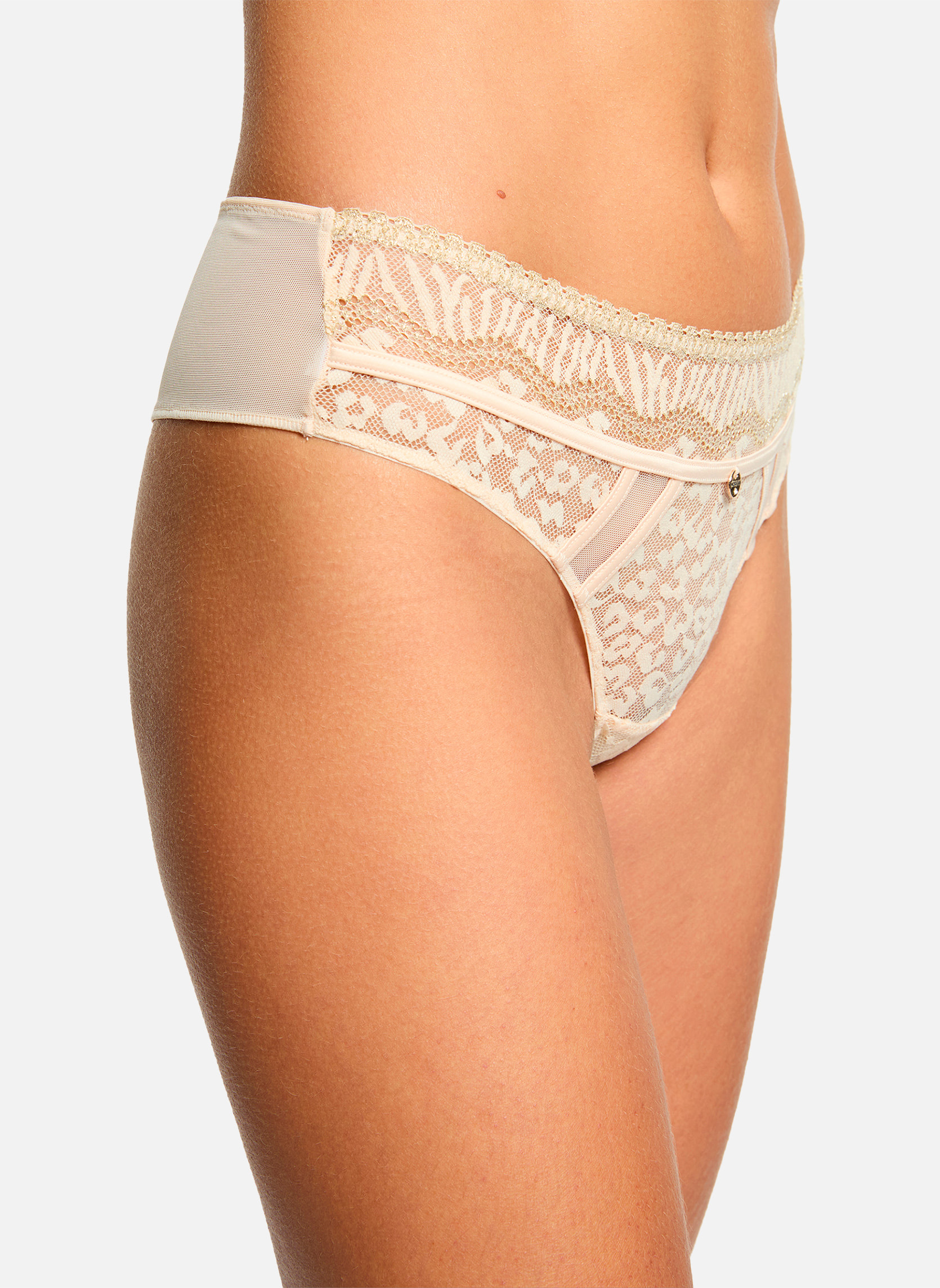Culottes Shorty String nude Cristina femme beige Morgan Culottes Shorty String nude Cristina femme beige Beige