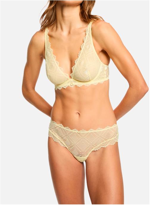 Morgan Culottes Shorty tanga jaune Céleste femme jaune