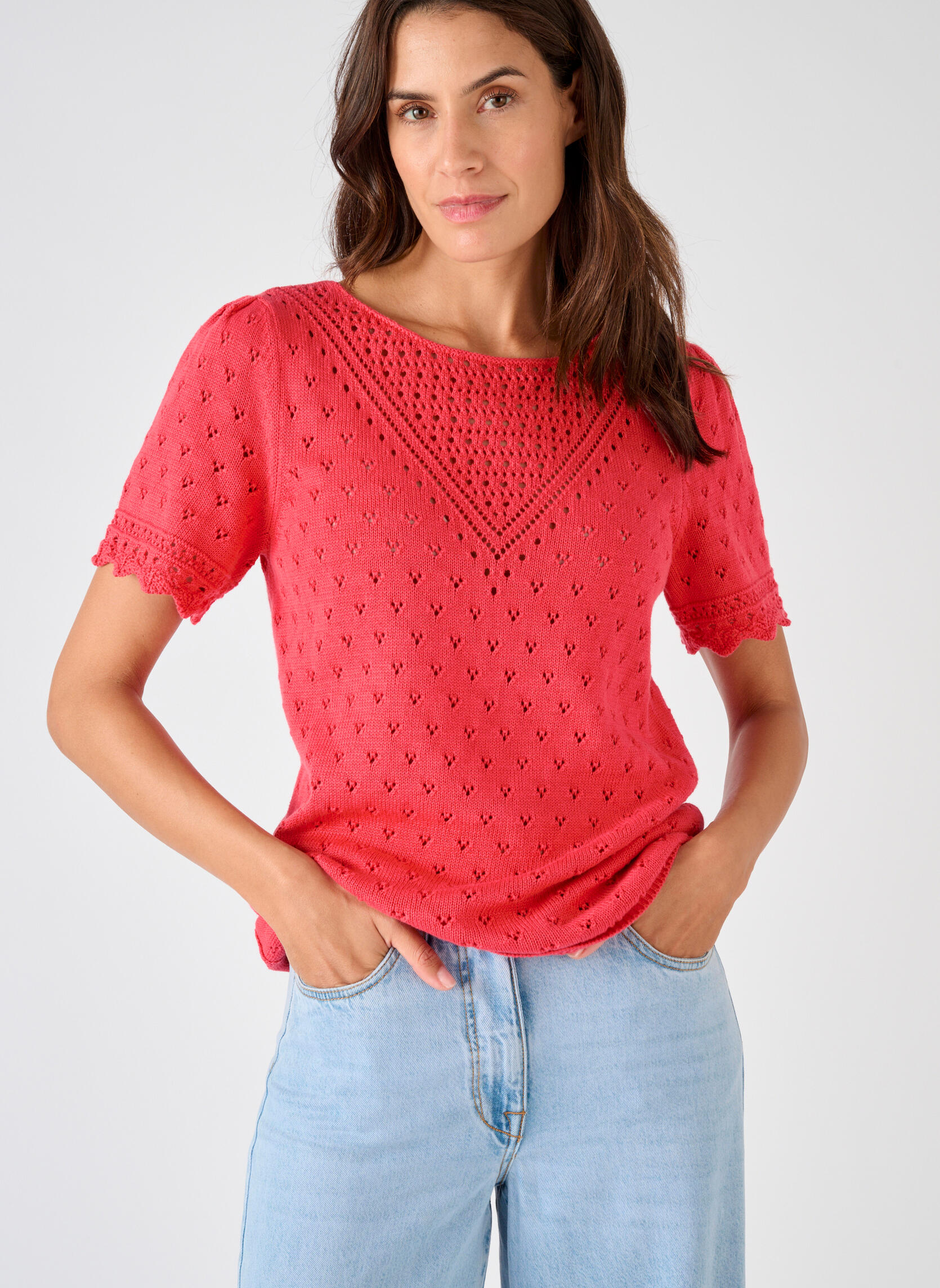 Pulls 85147 femme rouge Damart Pulls 85147 femme rouge Rouge