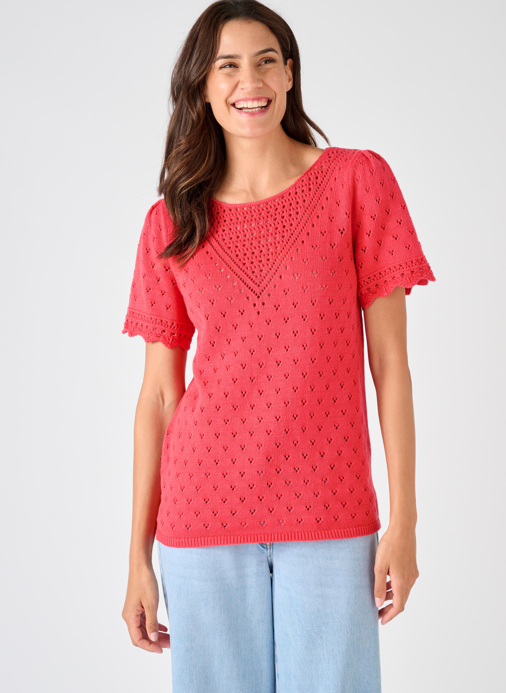 Pulls 85147 femme rouge Damart Pulls 85147 femme rouge Rouge