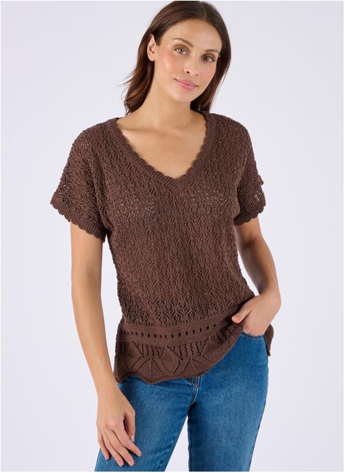 Damart Pulls 82047 femme marron