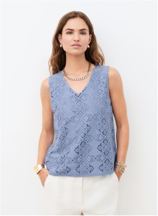 Caroll Débardeurs 261T-TAMBRE femme bleu