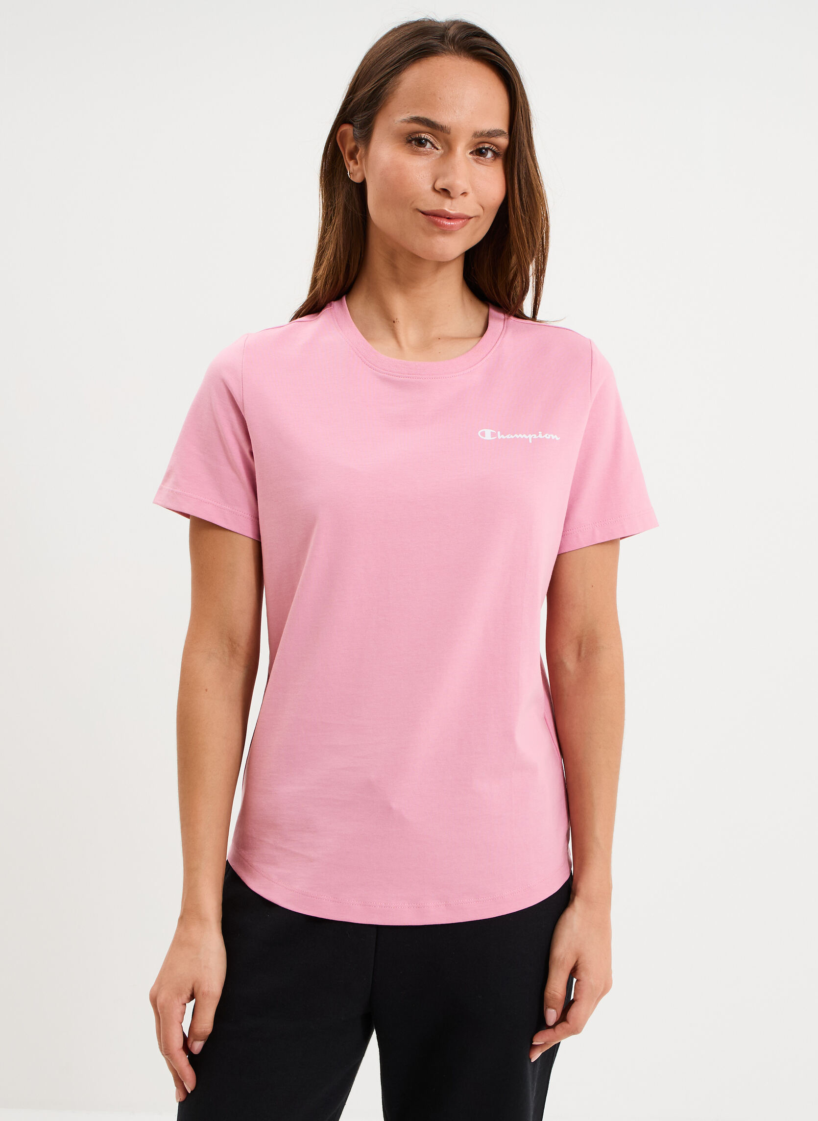Tee-shirts T-shirt - CHAMP3_TEE_118408PS223 femme rose Champion Tee-shirts T-shirt - CHAMP3_TEE_118408PS223 femme rose Rose