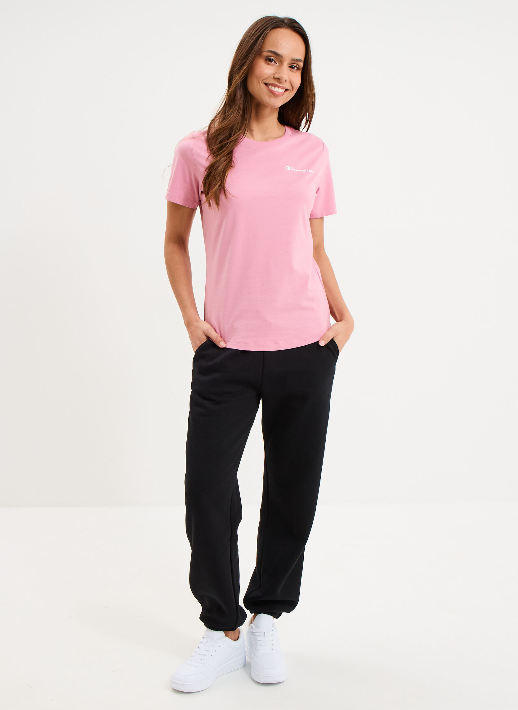 Tee-shirts T-shirt - CHAMP3_TEE_118408PS223 femme rose Champion Tee-shirts T-shirt - CHAMP3_TEE_118408PS223 femme rose Rose