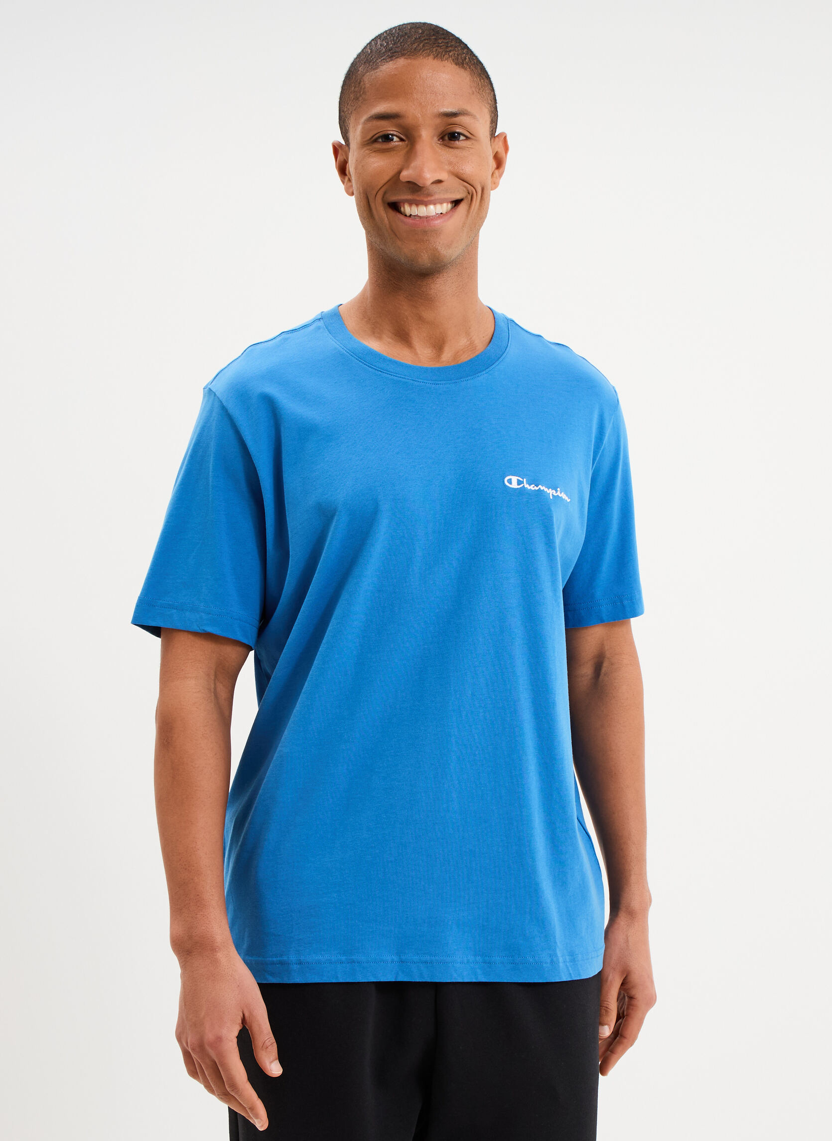 Tee-shirts T-shirt - CHAMP1_TEE_221798BS220 homme bleu Champion Tee-shirts T-shirt - CHAMP1_TEE_221798BS220 homme bleu Bleu