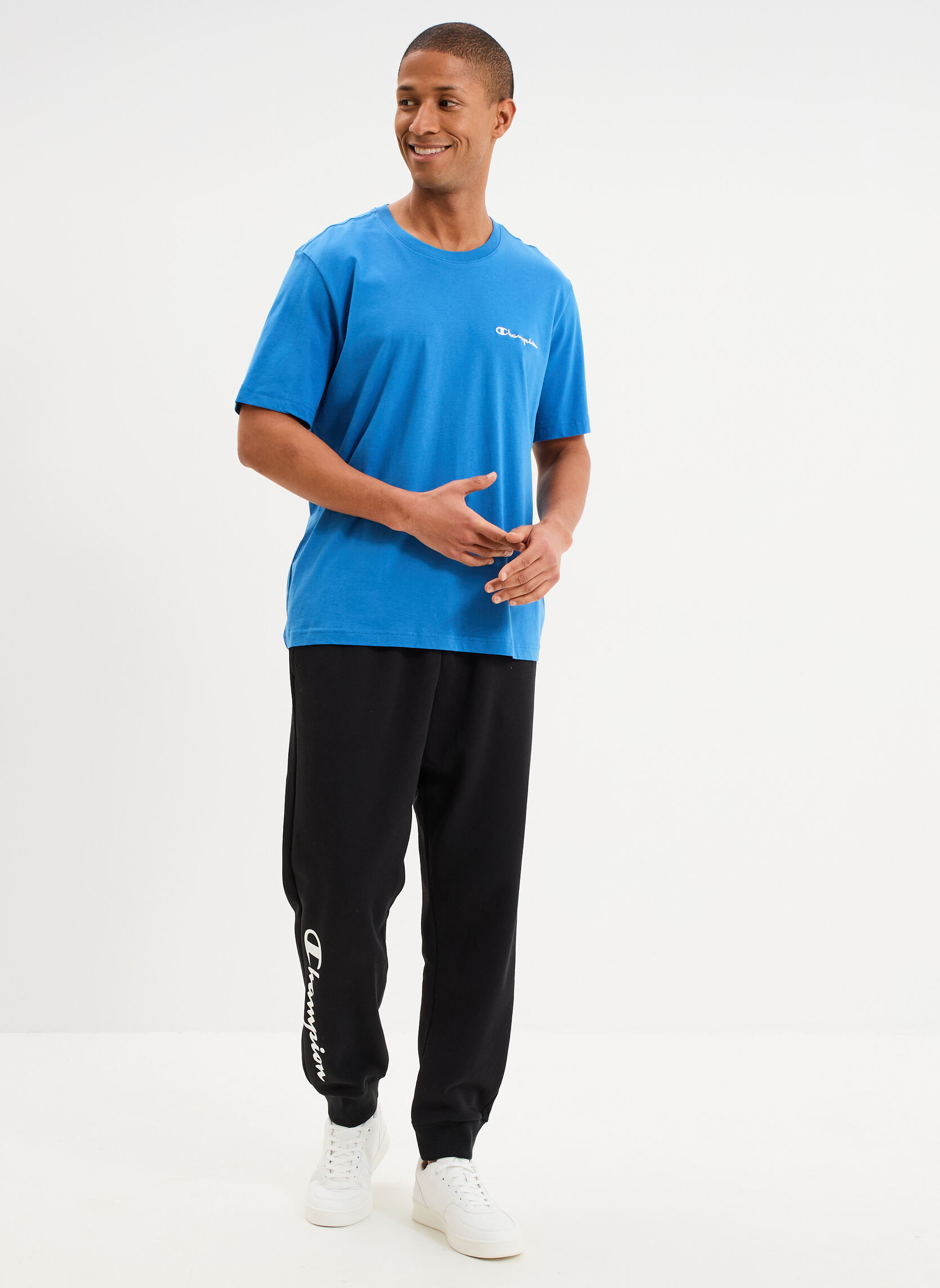 Tee-shirts T-shirt - CHAMP1_TEE_221798BS220 homme bleu Champion Tee-shirts T-shirt - CHAMP1_TEE_221798BS220 homme bleu Bleu