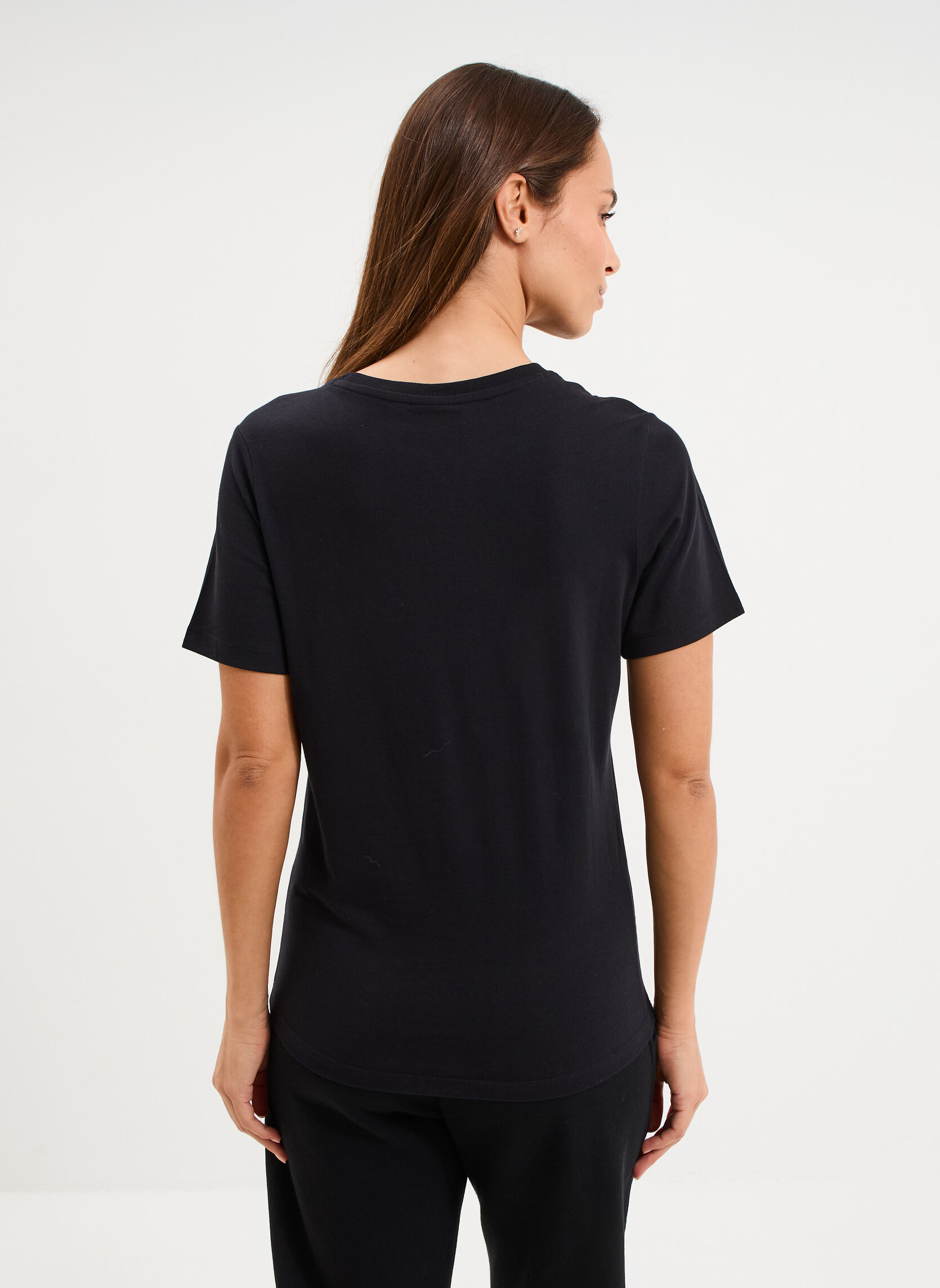 Tee-shirts CHAMP3_TEE_118428KK001 femme noir Champion Tee-shirts CHAMP3_TEE_118428KK001 femme noir Noir