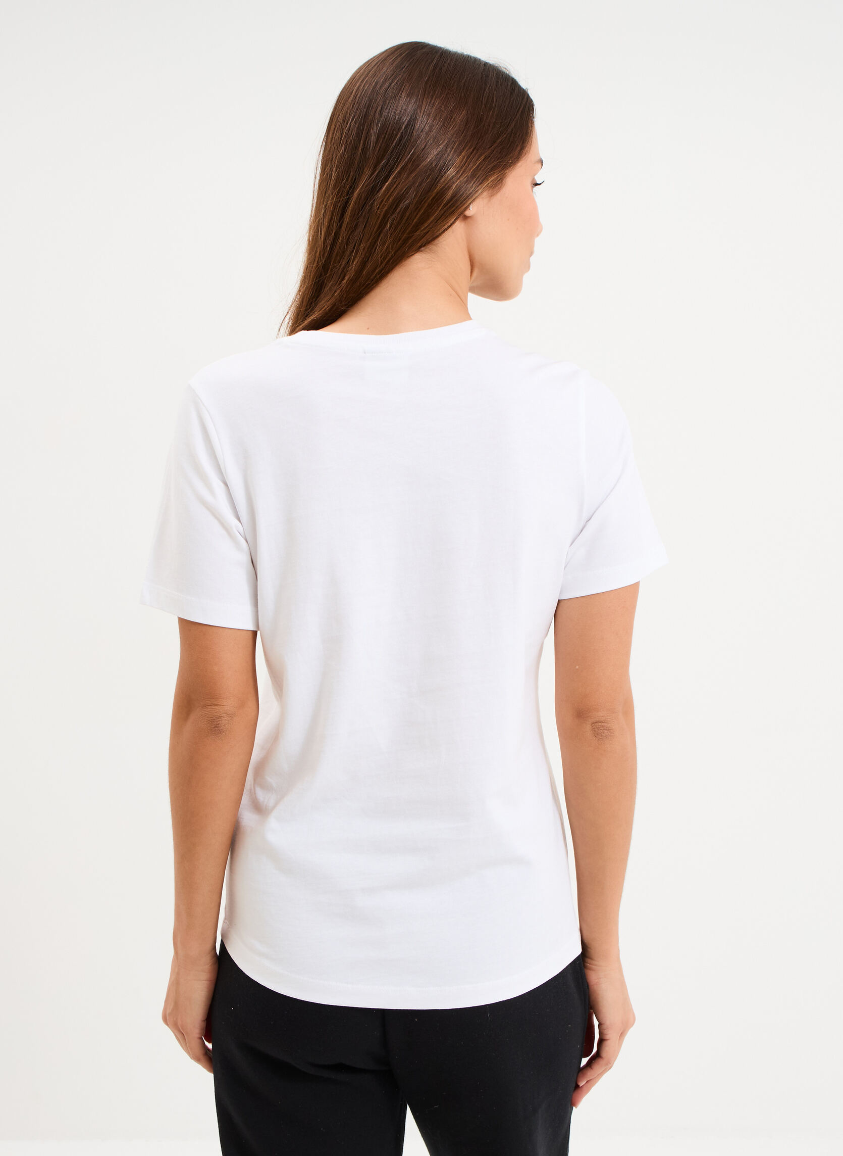 Tee-shirts CHAMP3_TEE_118428WW001 femme blanc Champion Tee-shirts CHAMP3_TEE_118428WW001 femme blanc Blanc