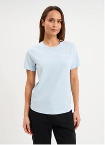 Tee-shirts CHAMP3_TEE_118408BS224 femme bleu Champion Tee-shirts CHAMP3_TEE_118408BS224 femme bleu Bleu clair