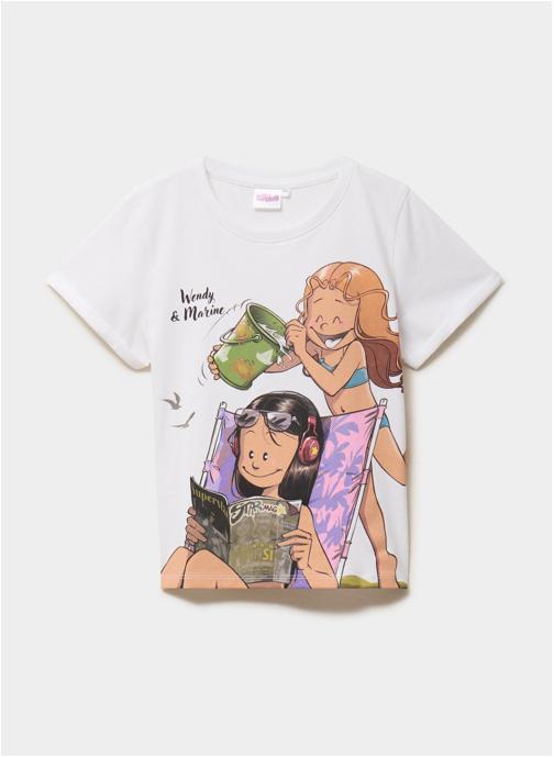 LES SISTERS Tee-shirts T-shirt - SUN_EZ61238.F11 fille blanc