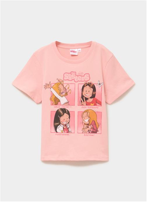 LES SISTERS Tee-shirts T-shirt - SUN_EZ61687.F11 fille rose