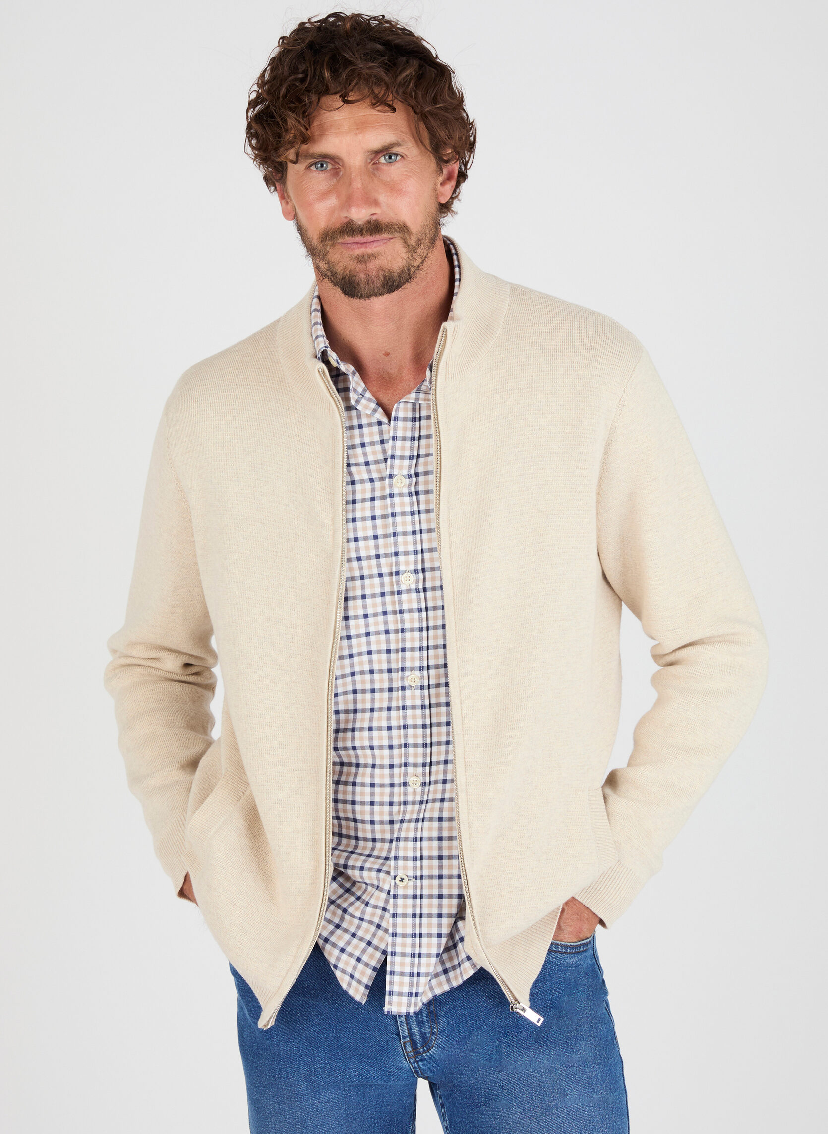 Gilets 85067 homme beige Damart Gilets 85067 homme beige Beige