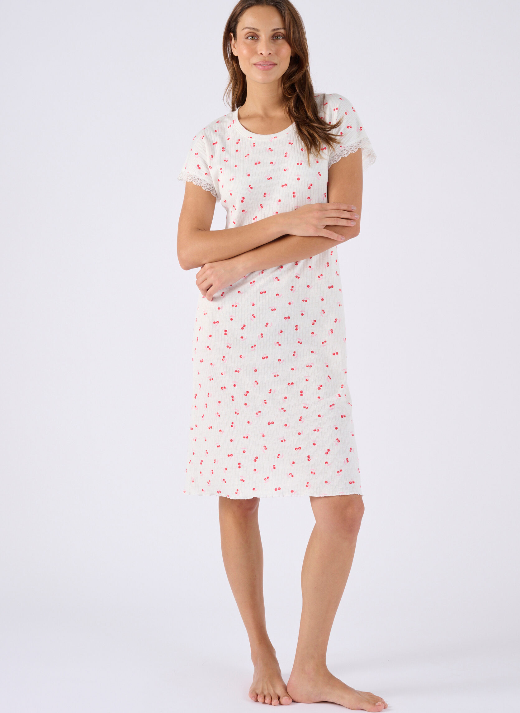 Nuisettes 81082 femme rose Damart Nuisettes 81082 femme rose Rose