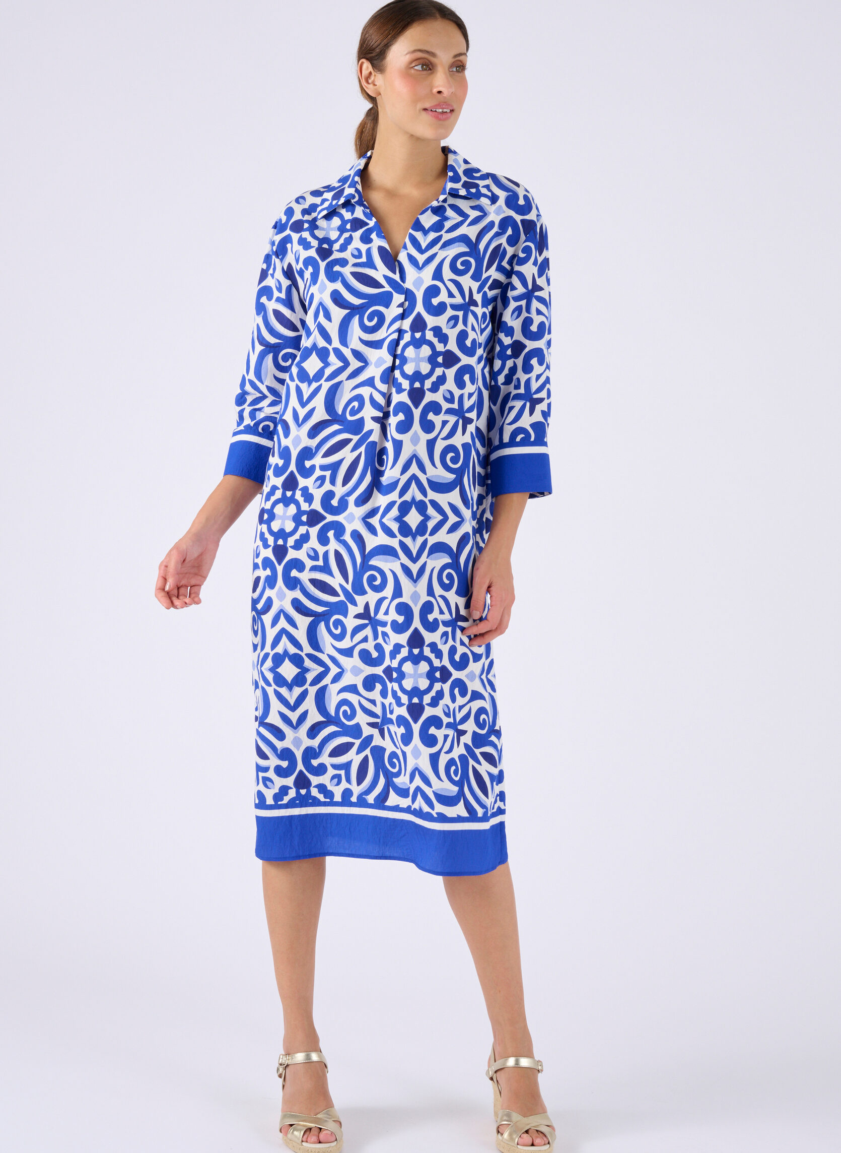 Robes 85276 femme bleu Damart Robes 85276 femme bleu Bleu