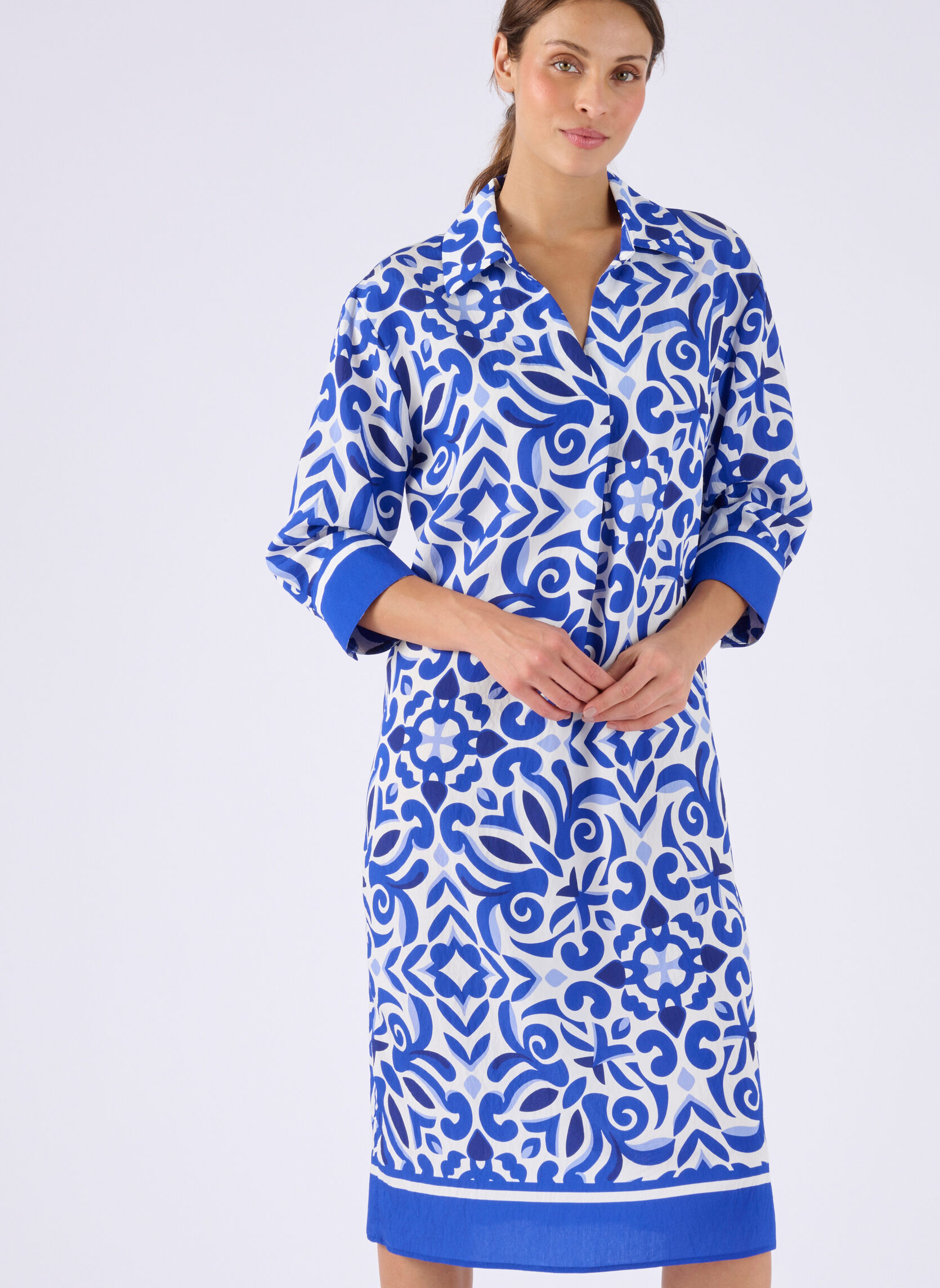Robes 85276 femme bleu Damart Robes 85276 femme bleu Bleu