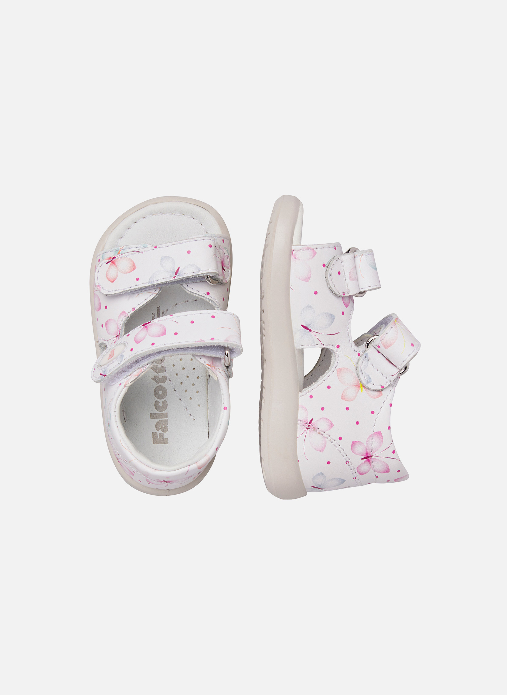 Sandales Sandales NEW RIVER Blanc-Rose- fille blanc Falcotto Sandales Sandales NEW RIVER Blanc-Rose- fille blanc Blanc